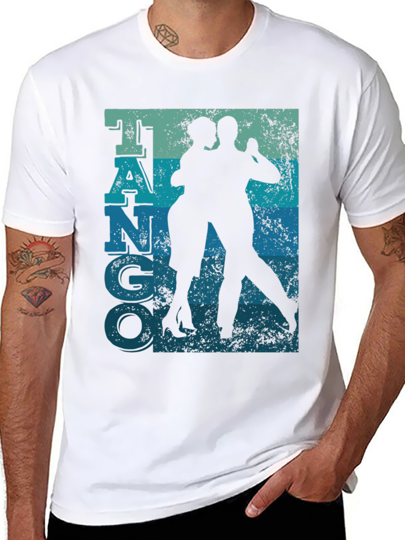 Tango Dance Graphic Tee - Retro Style Shirt