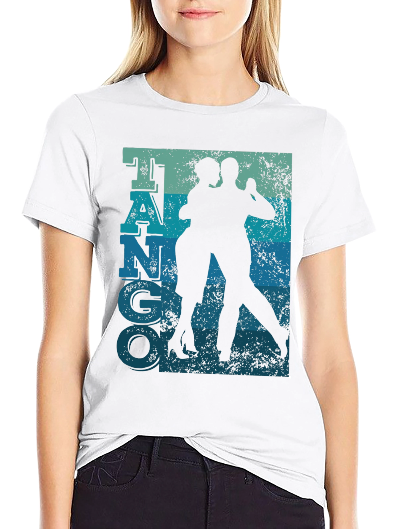 Tango Dance Graphic Tee - Retro Style Shirt