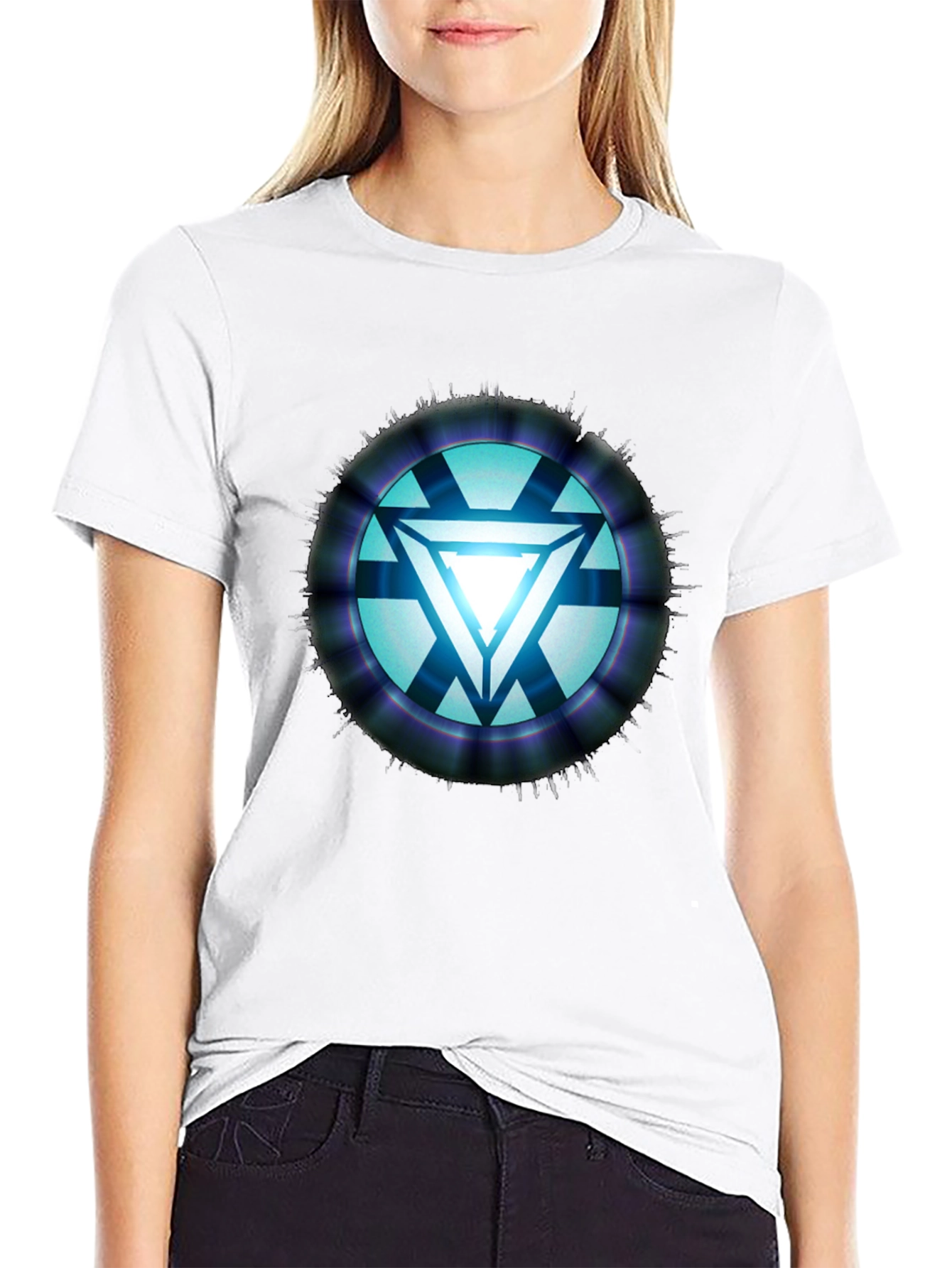 Arc Reactor Graphic T-Shirt - Sci-Fi Style