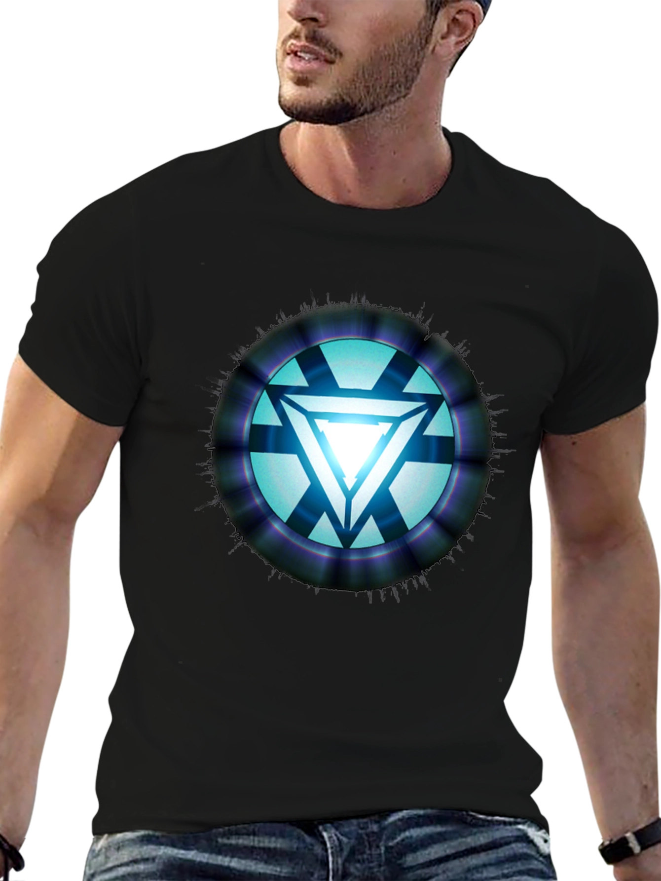 Arc Reactor Graphic T-Shirt - Sci-Fi Style