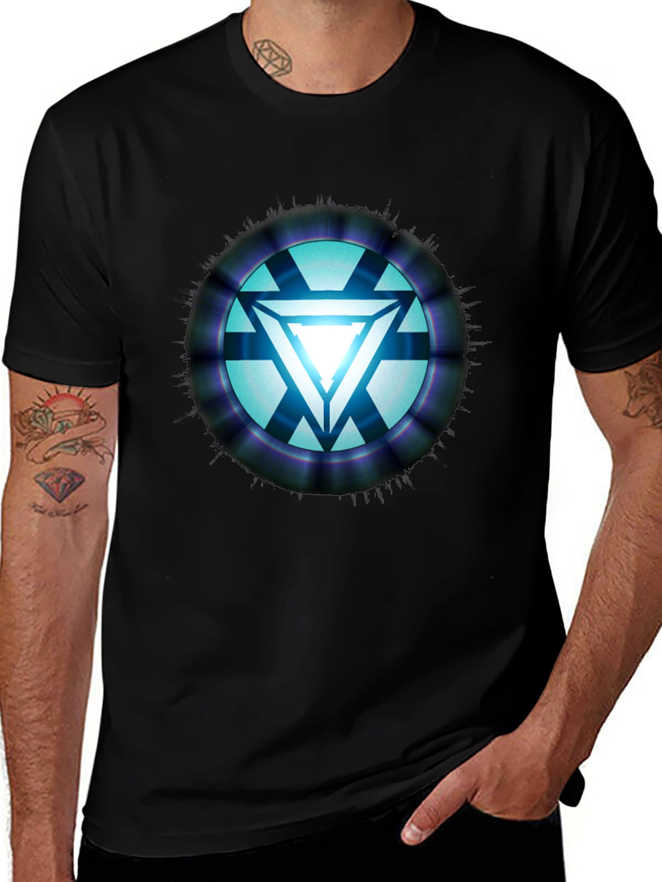 Arc Reactor Graphic T-Shirt - Sci-Fi Style