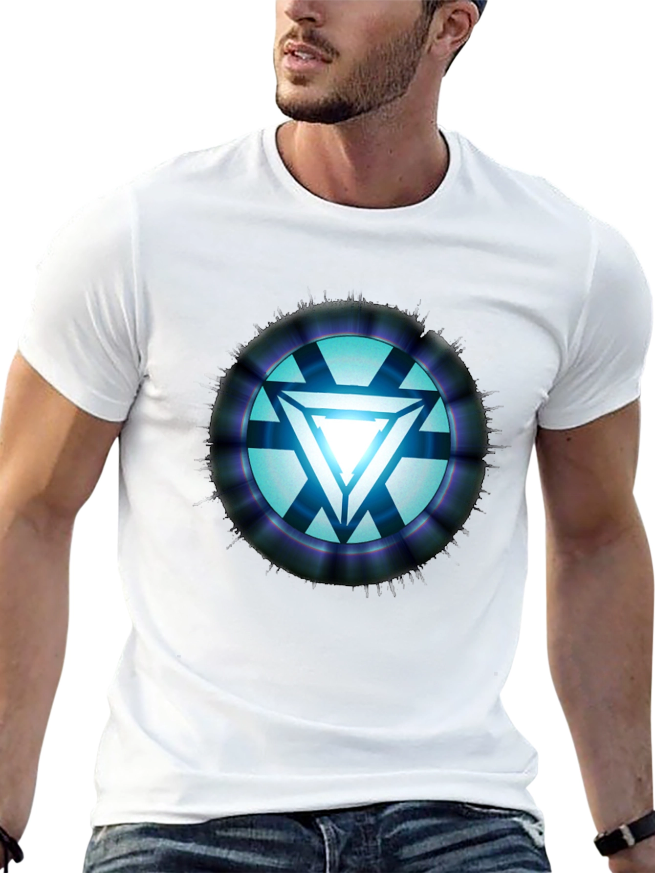 Arc Reactor Graphic T-Shirt - Sci-Fi Style