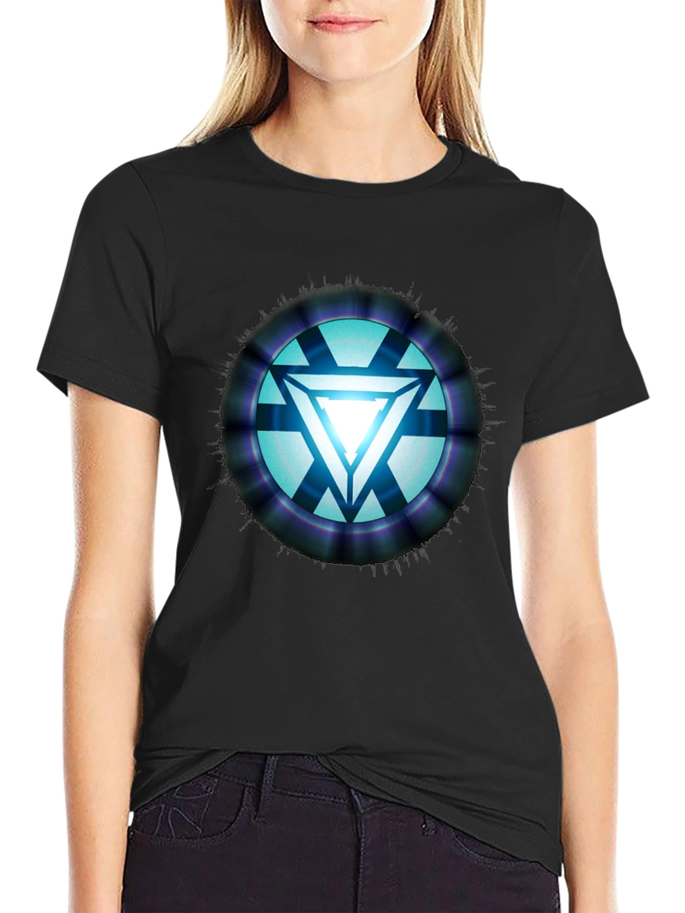 Arc Reactor Graphic T-Shirt - Sci-Fi Style