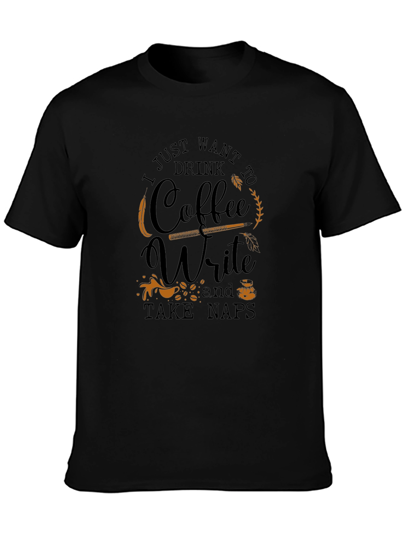 Coffee Write Naps Graphic Tee