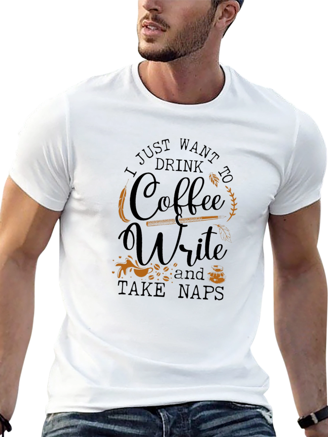Coffee Write Naps Graphic Tee