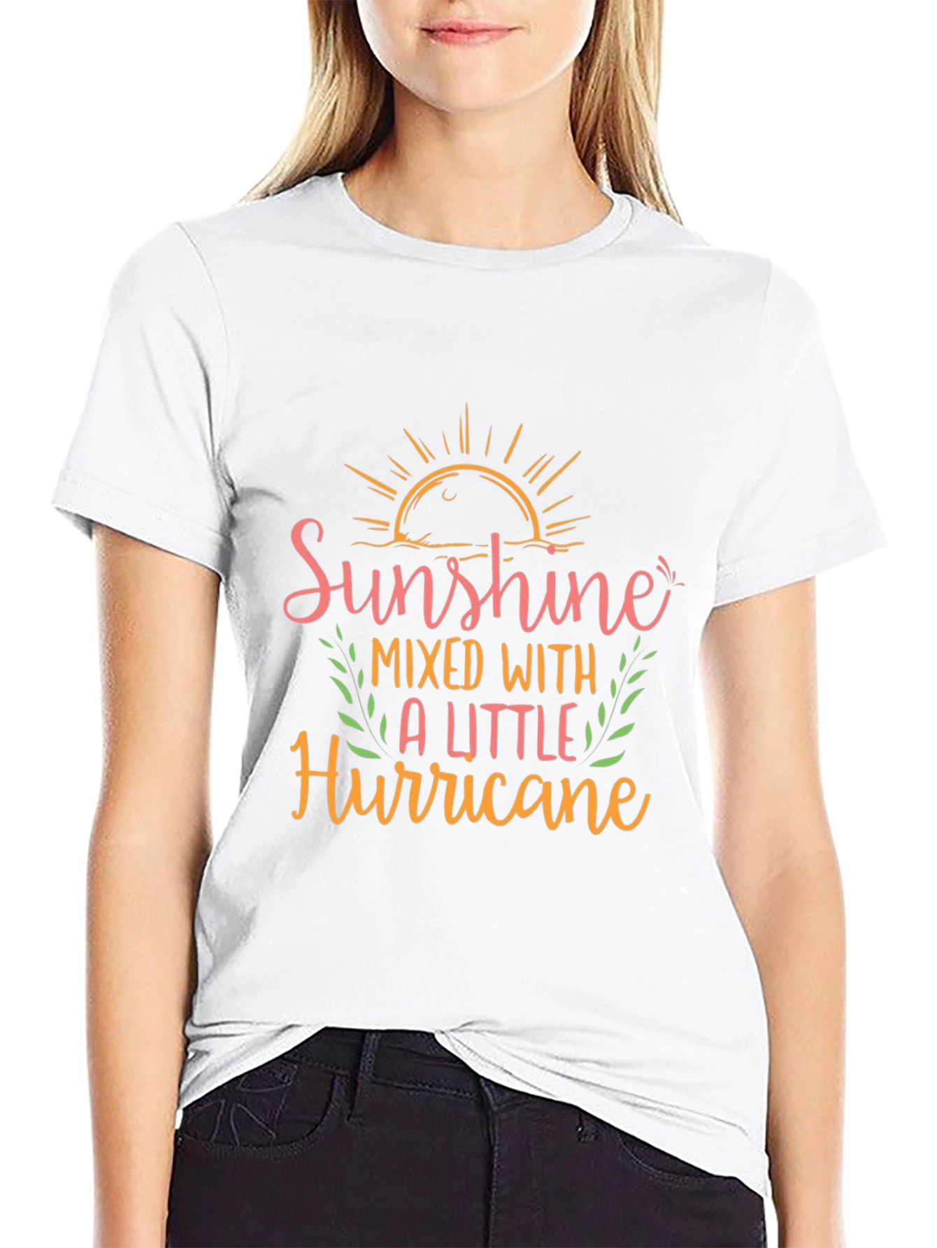 Sunshine Hurricane Graphic Tee - Black