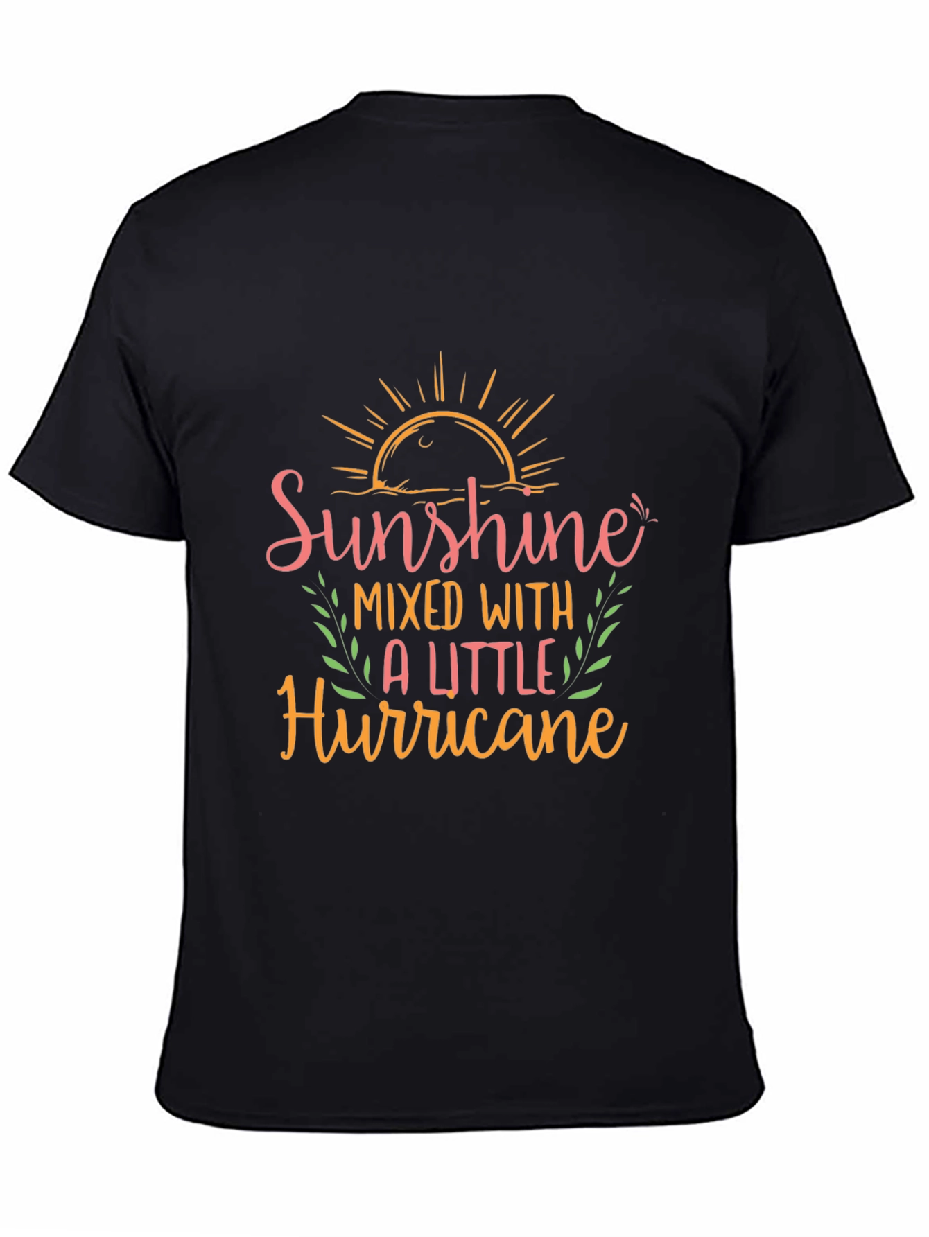 Sunshine Hurricane Graphic Tee - Black