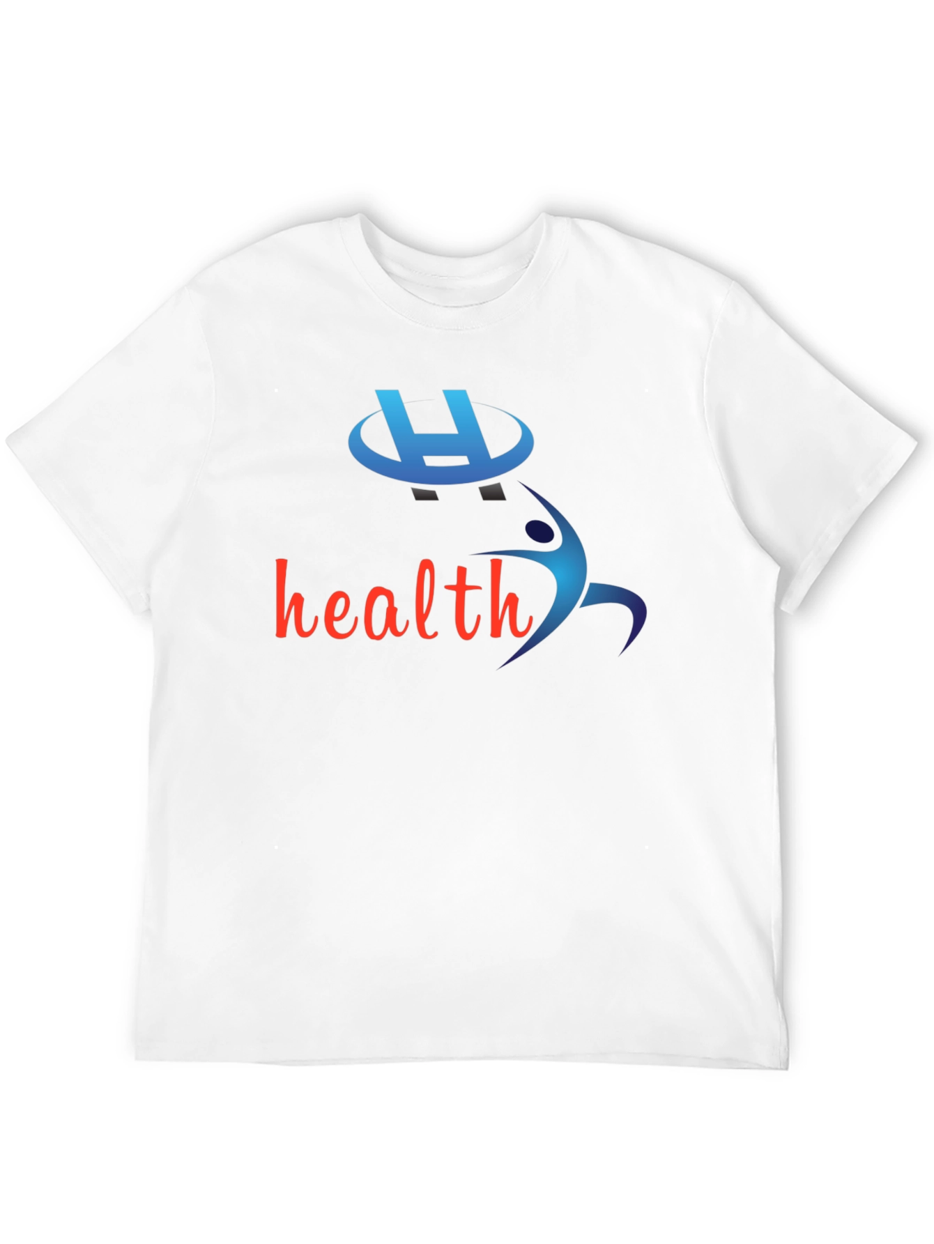 Health-Themed Black T-Shirt