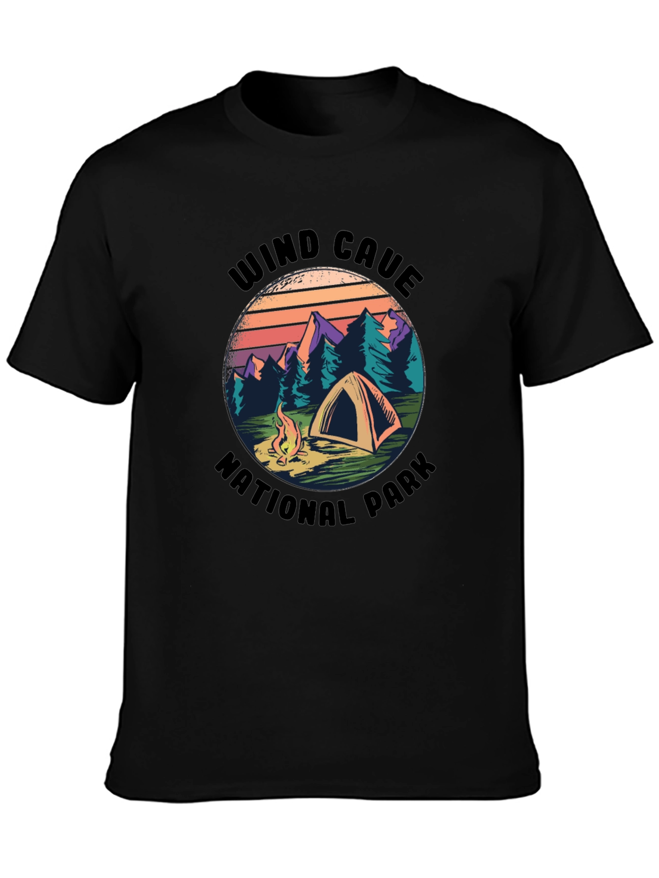 Wind Cave National Park Camping T-Shirt