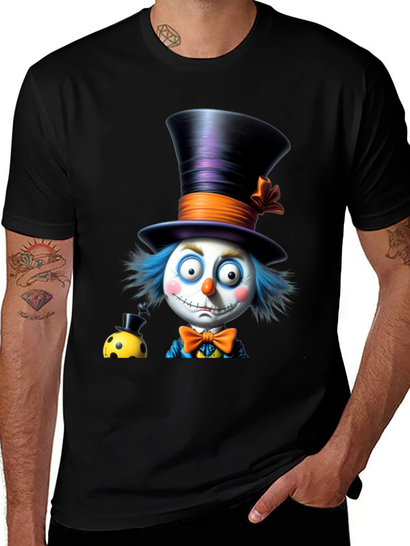 Whimsical Clown T-Shirt: Fun & Unique Design