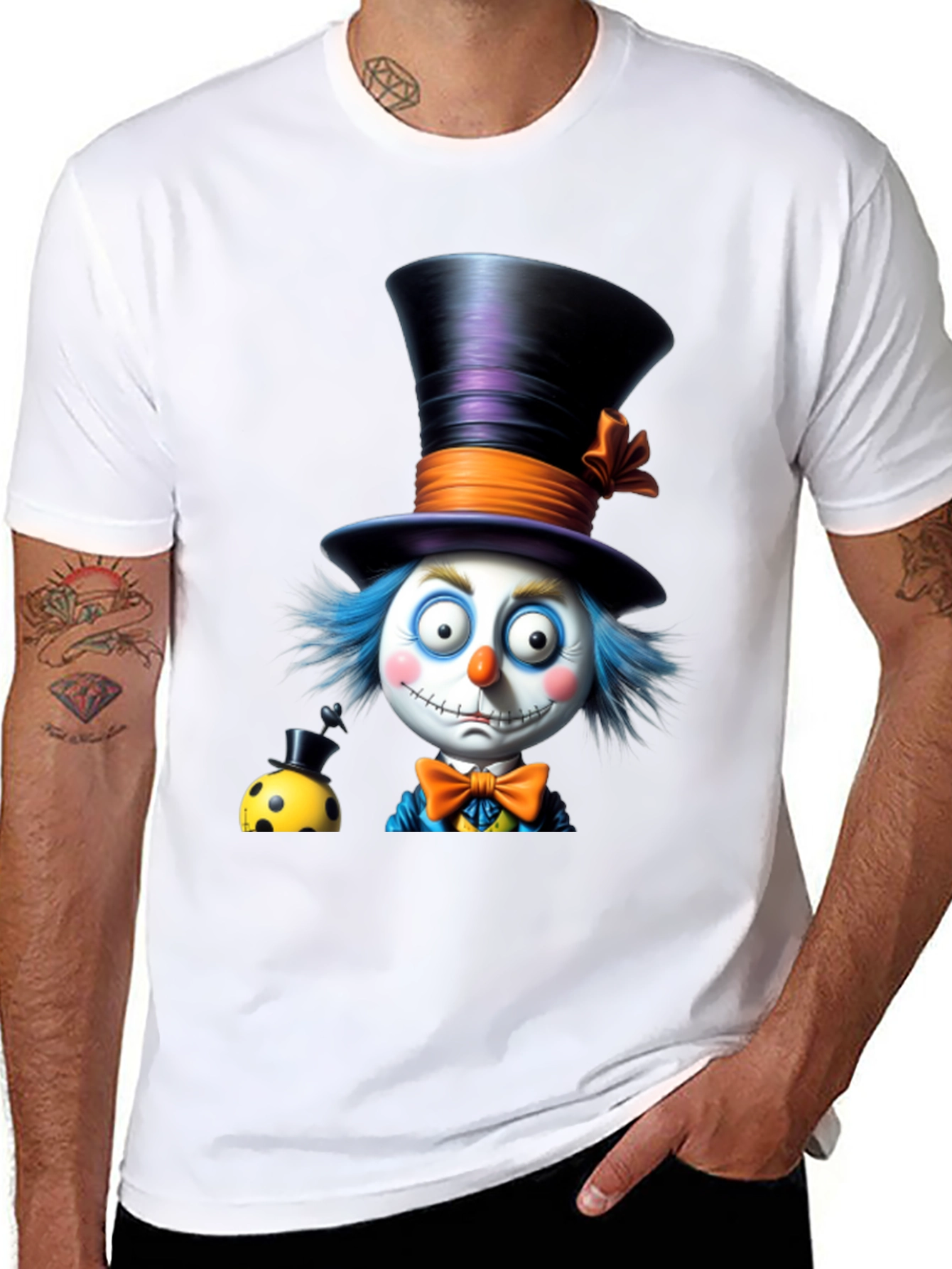 Whimsical Clown T-Shirt: Fun & Unique Design