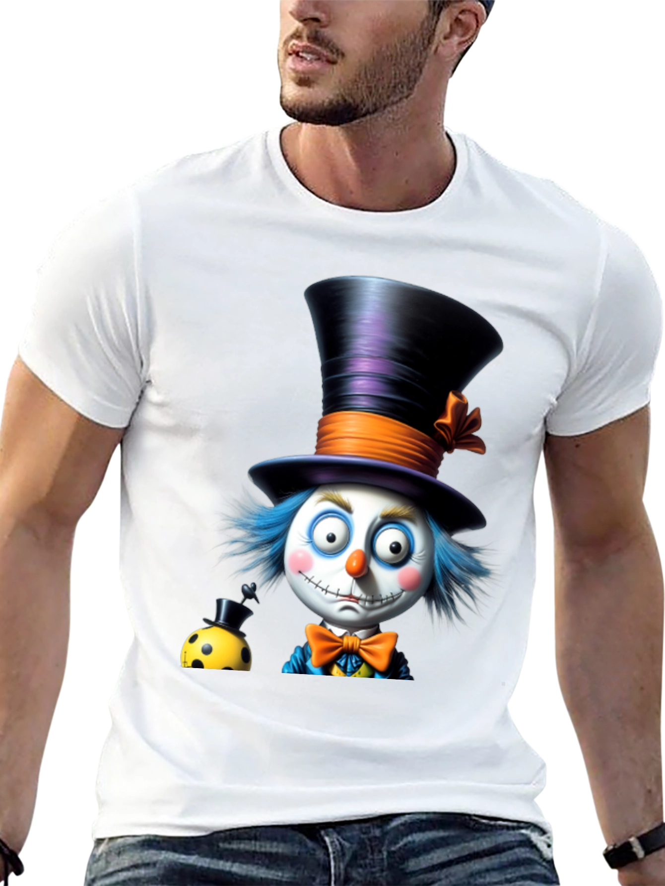 Whimsical Clown T-Shirt: Fun & Unique Design