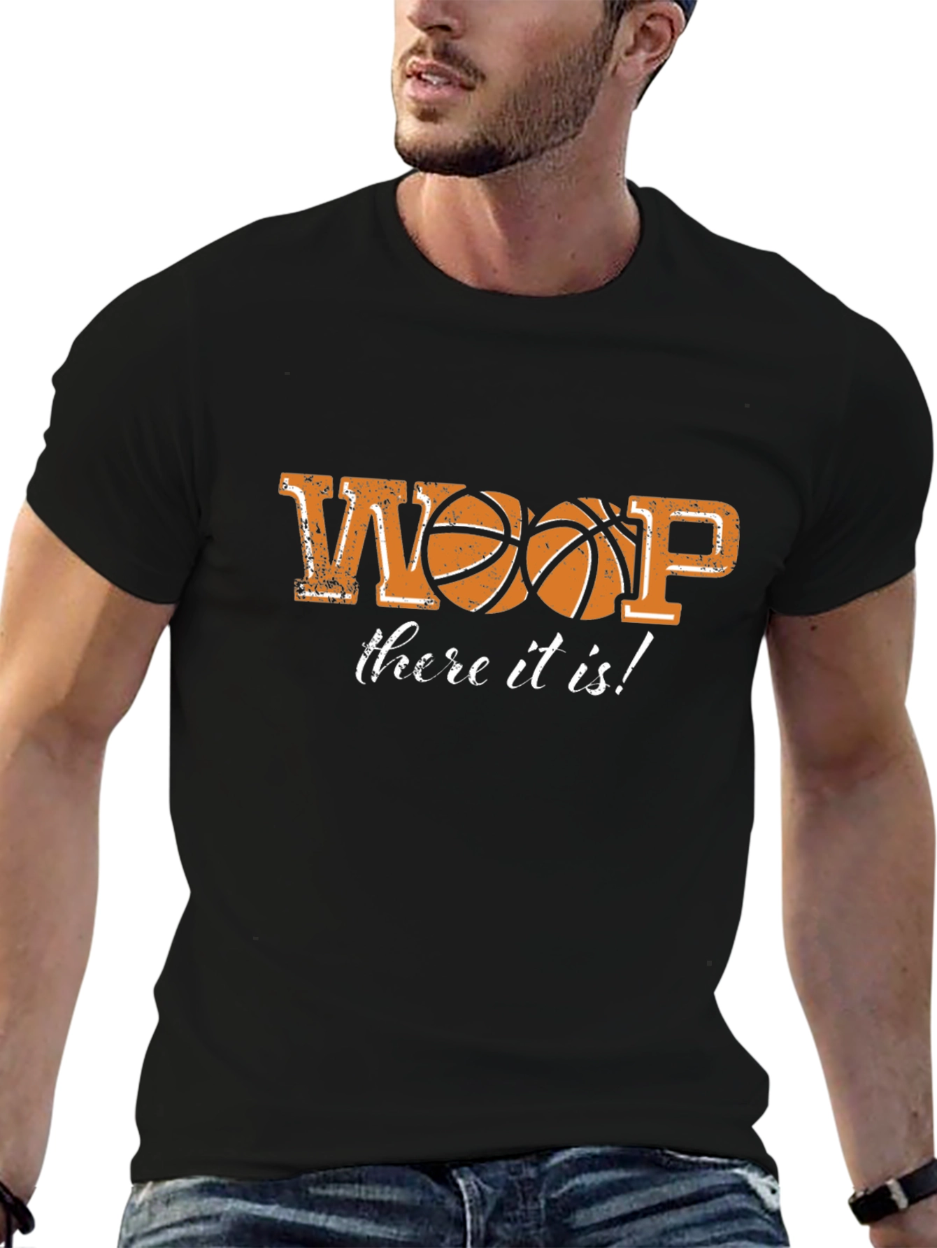 Basketball Whoop There It Is! Graphic T-Shirt