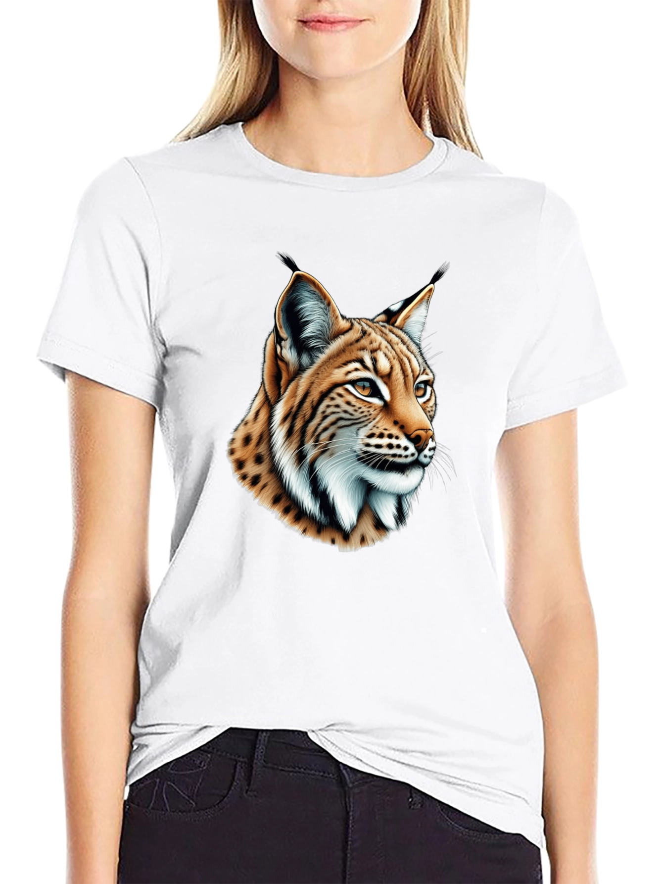 Lynx Graphic Tee - Stylish Black T-Shirt