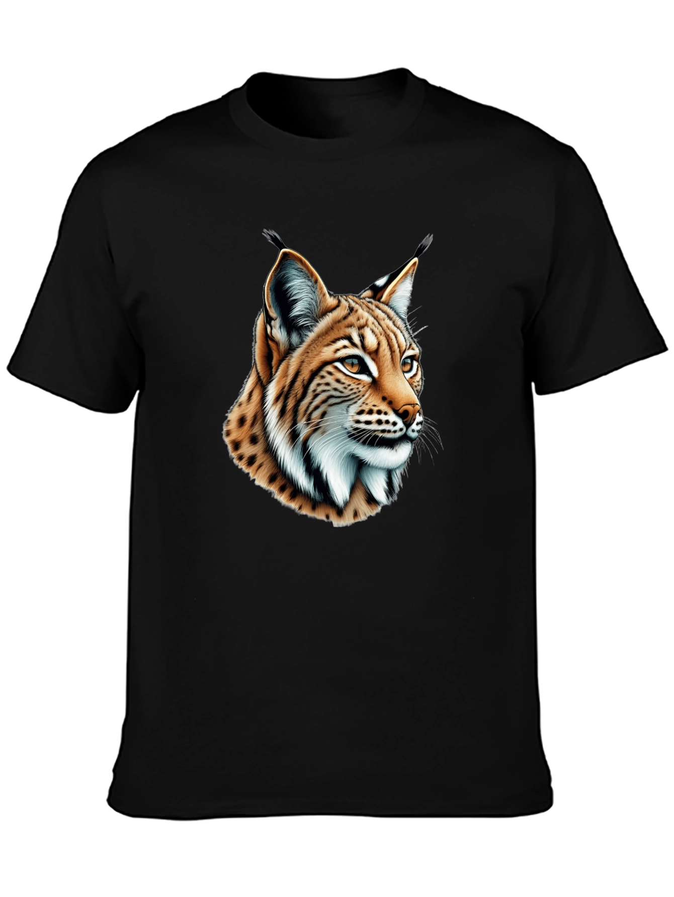 Lynx Graphic Tee - Stylish Black T-Shirt