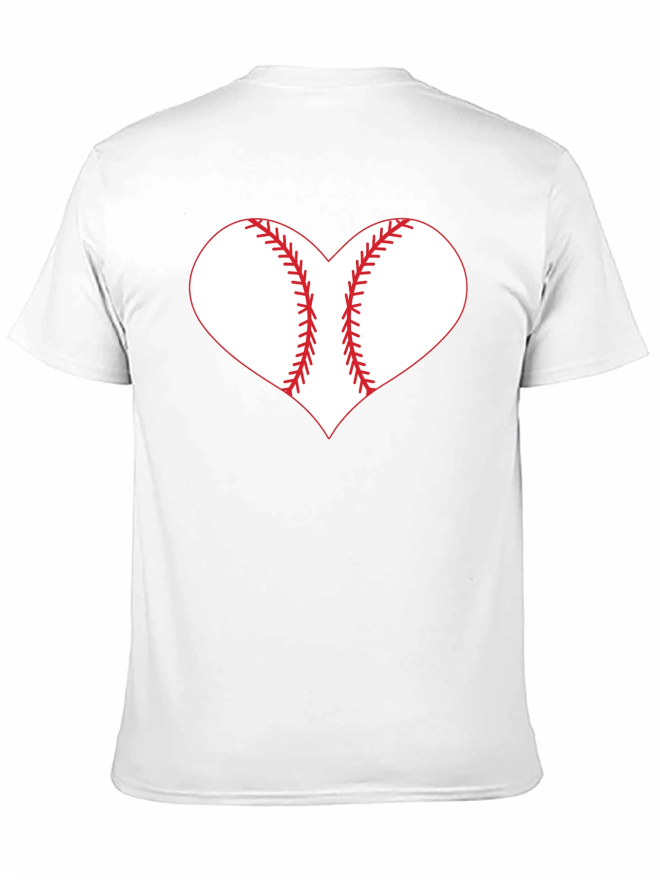 Baseball Heart Graphic Tee - Black T-Shirt
