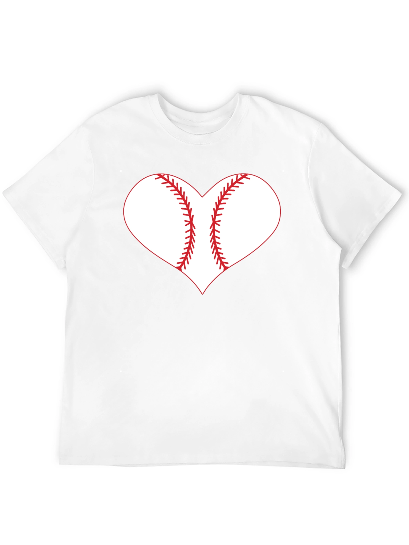 Baseball Heart Graphic Tee - Black T-Shirt