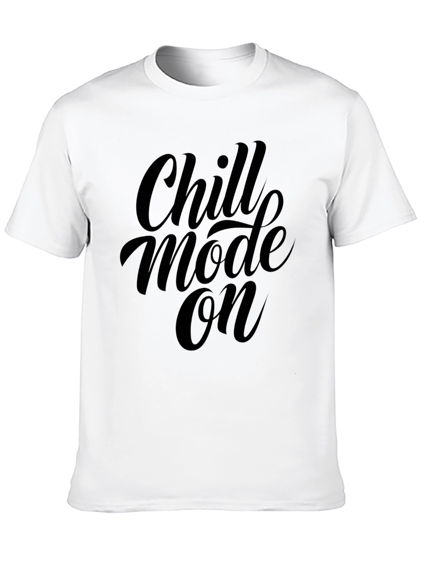 Chill Mode On Black Graphic Tee