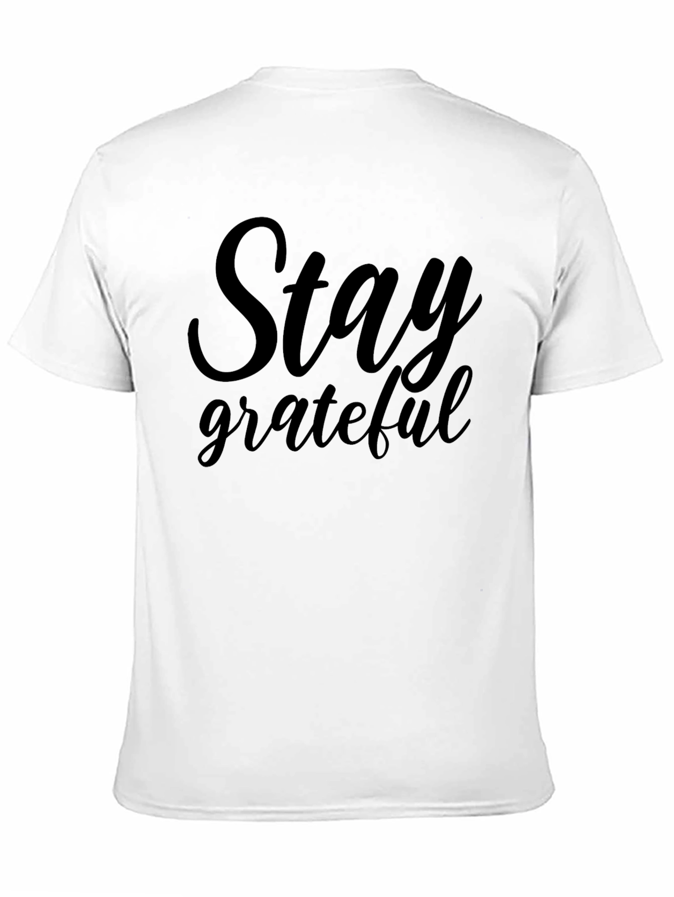 Stay Grateful Graphic Tee - Black Casual Shirt