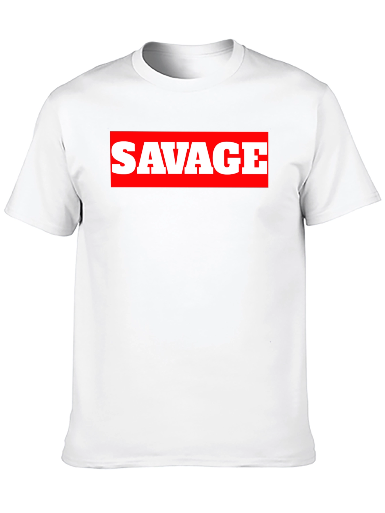Savage Graphic Print Crew Neck T-Shirt