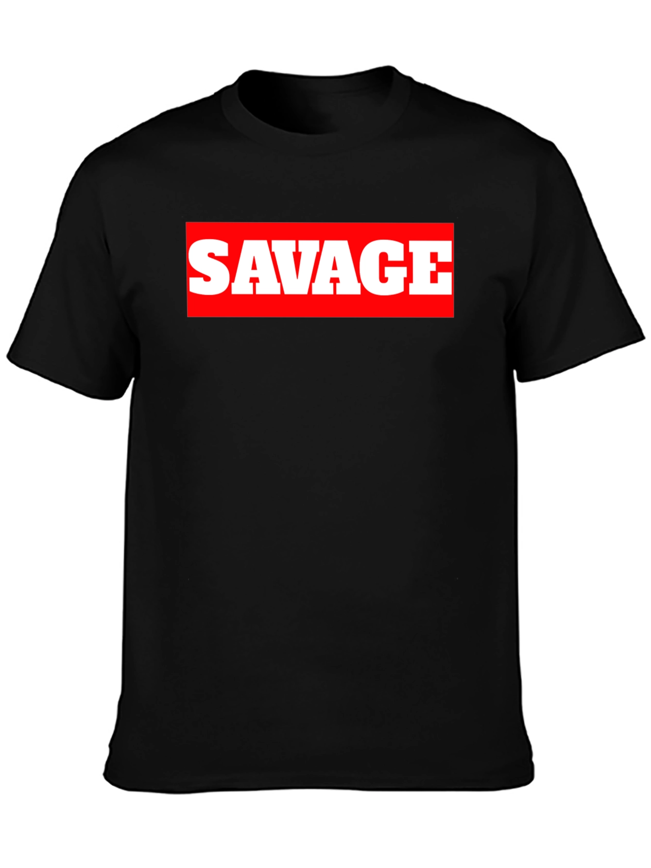 Savage Graphic Print Crew Neck T-Shirt