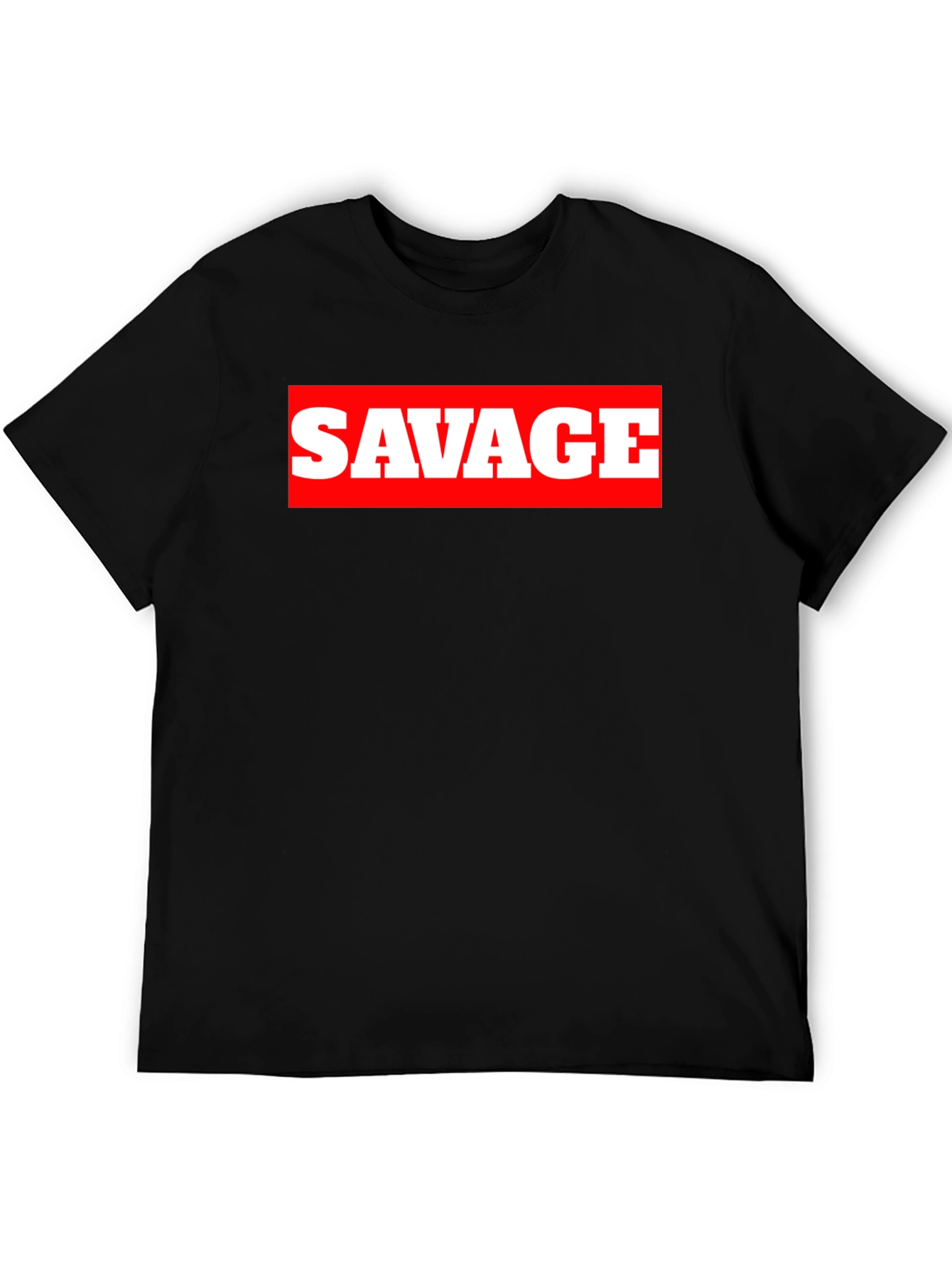 Savage Graphic Print Crew Neck T-Shirt