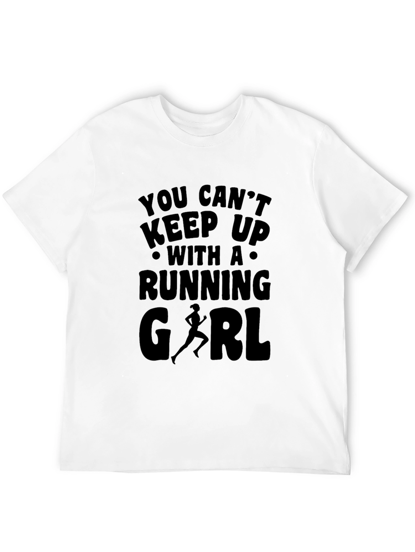 Running Girl Graphic Print T-Shirt