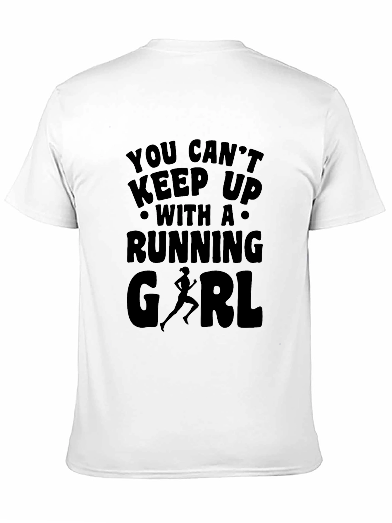 Running Girl Graphic Print T-Shirt