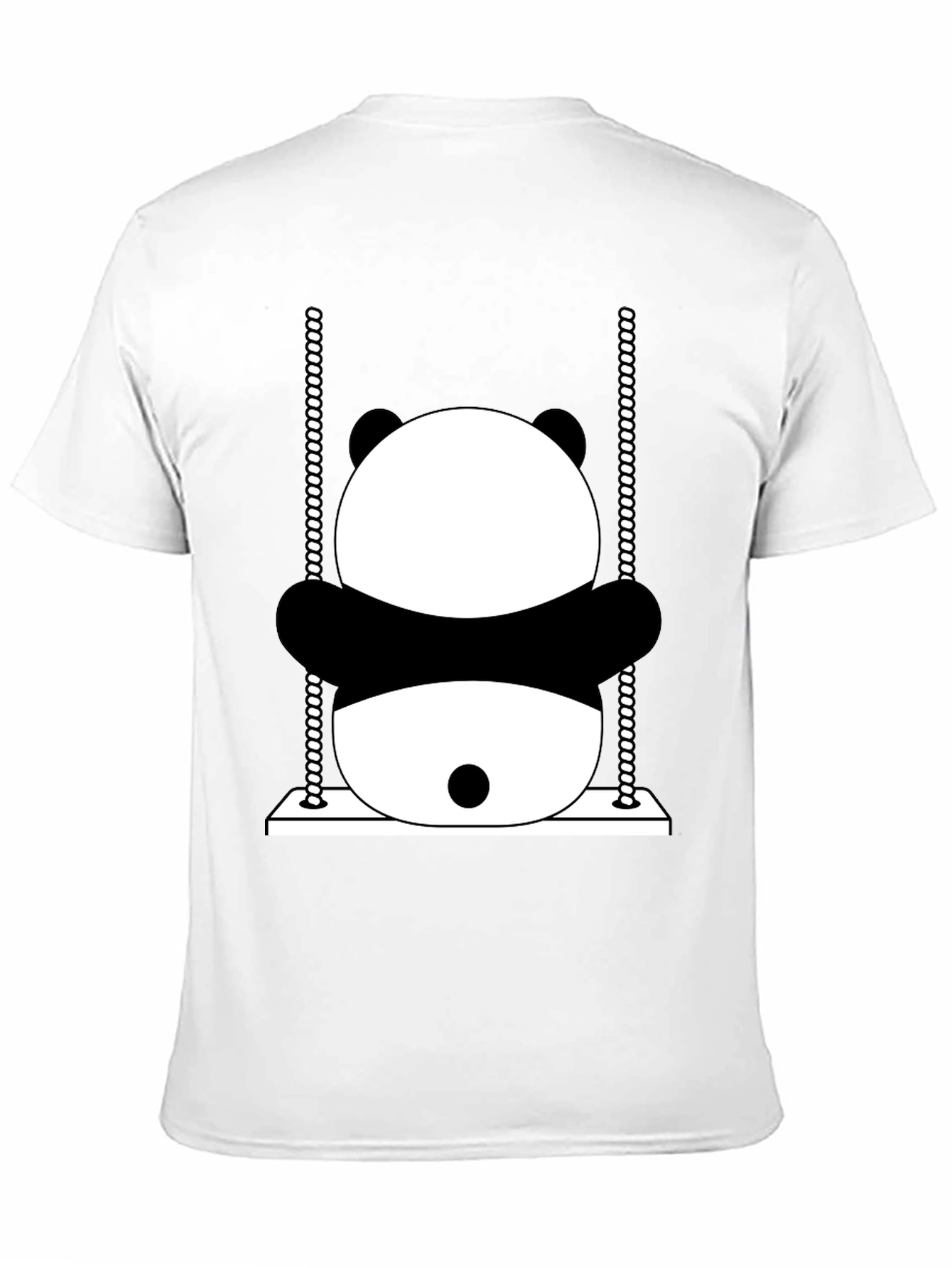 Panda Swing Graphic T-Shirt - Fun & Unique Design