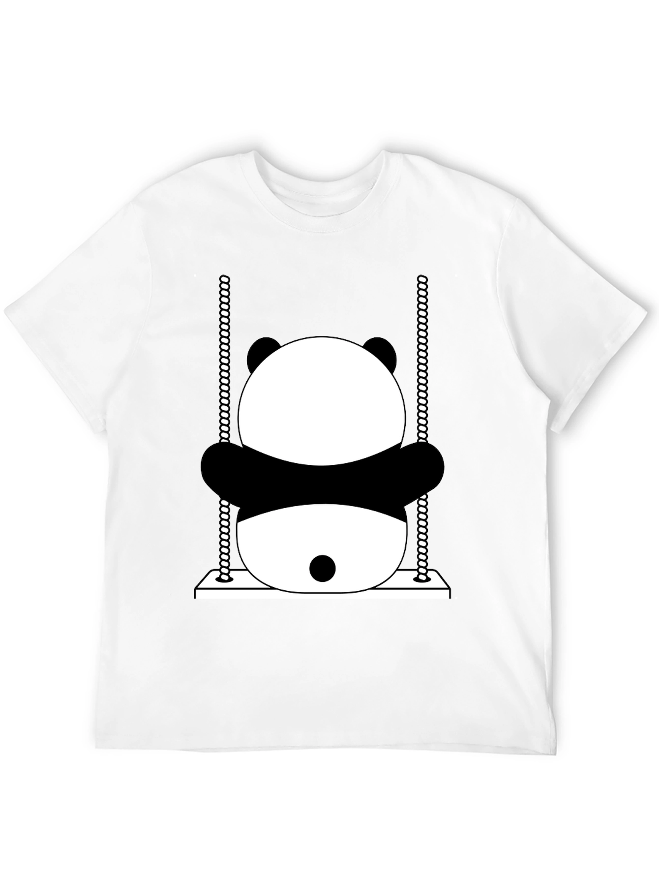 Panda Swing Graphic T-Shirt - Fun & Unique Design