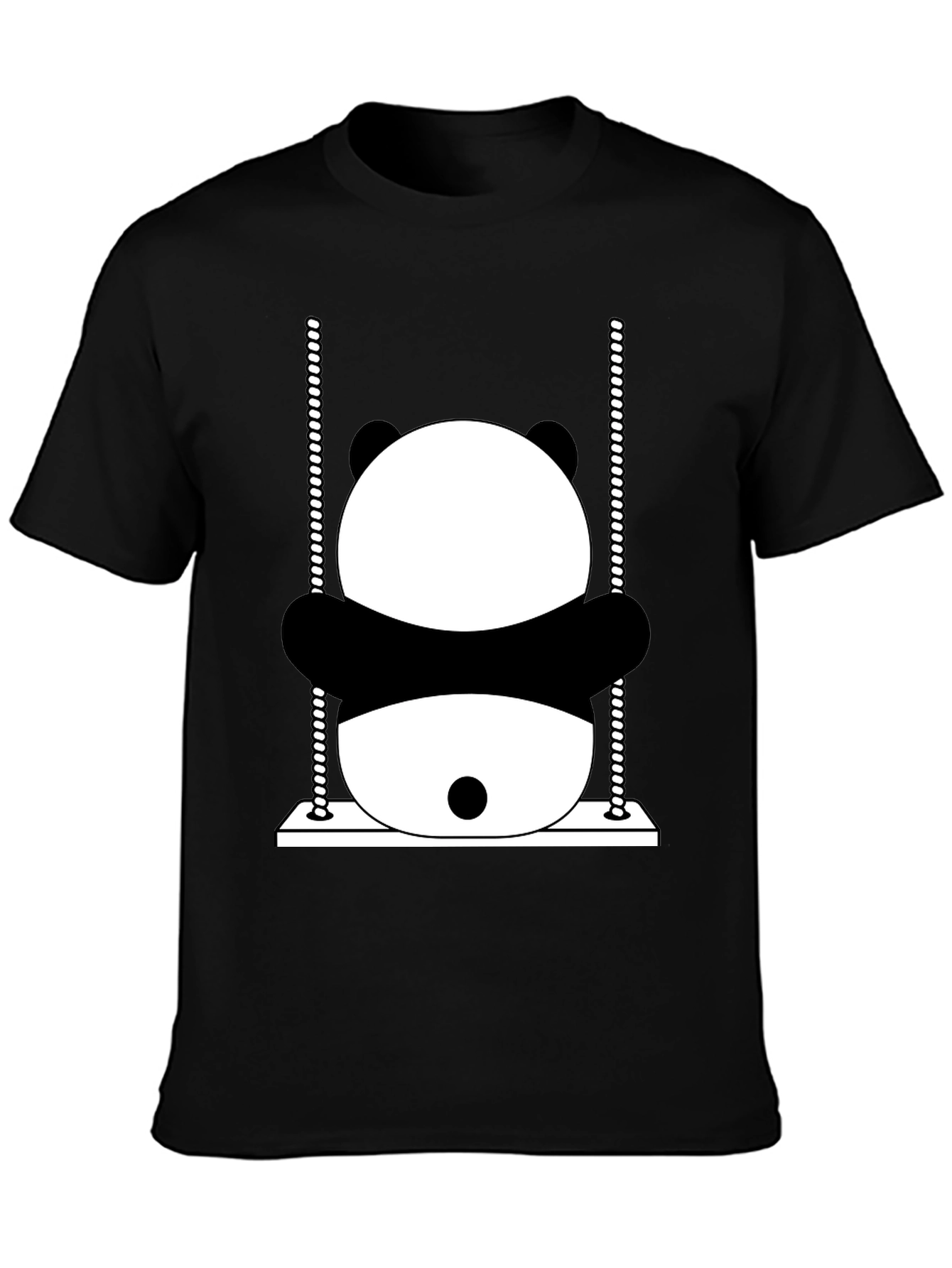 Panda Swing Graphic T-Shirt - Fun & Unique Design