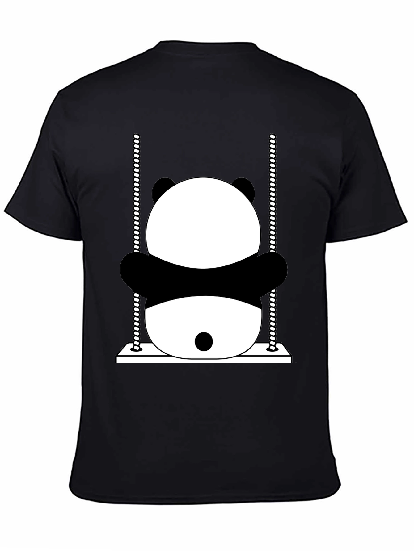 Panda Swing Graphic T-Shirt - Fun & Unique Design