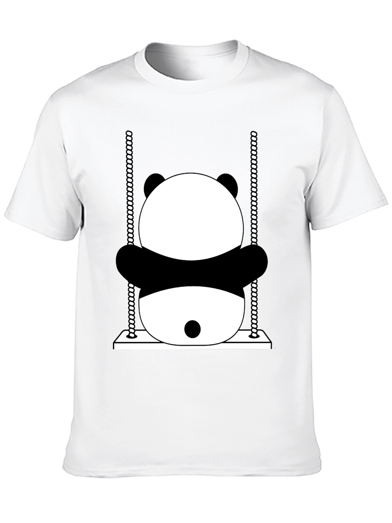 Panda Swing Graphic T-Shirt - Fun & Unique Design