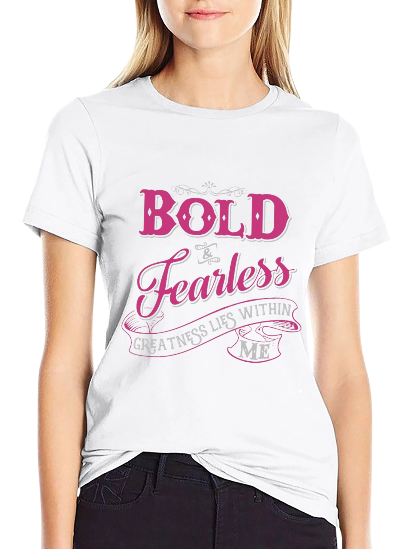 Bold & Fearless Graphic T-Shirt - Motivational Tee