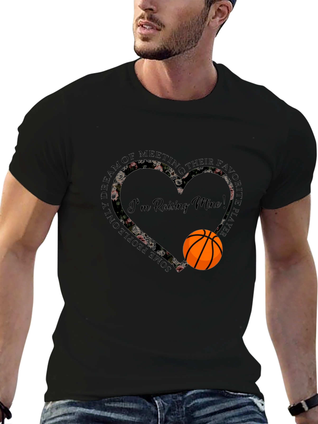 Basketball Mom Graphic Tee - Raising Mine!