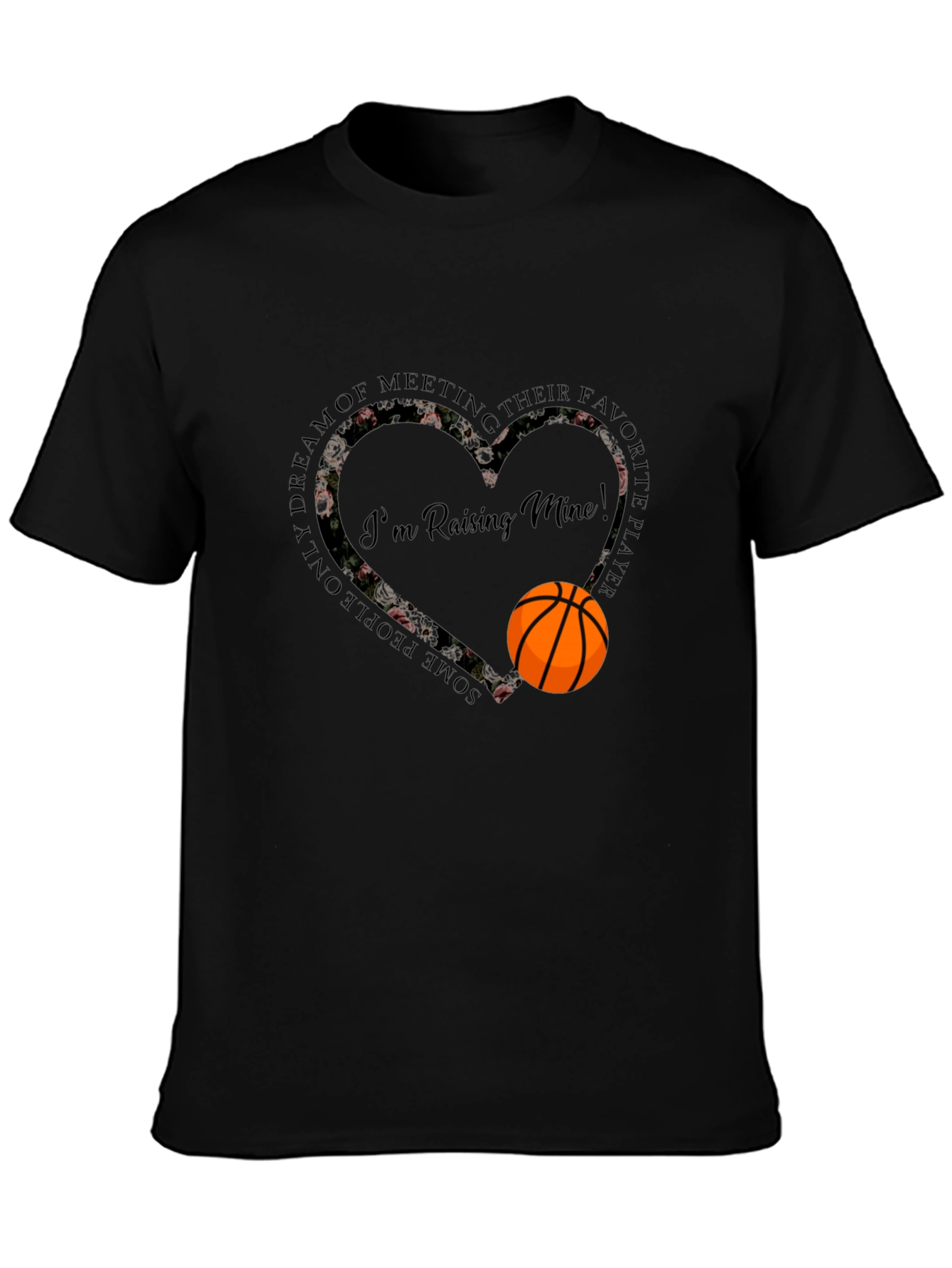 Basketball Mom Graphic Tee - Raising Mine!