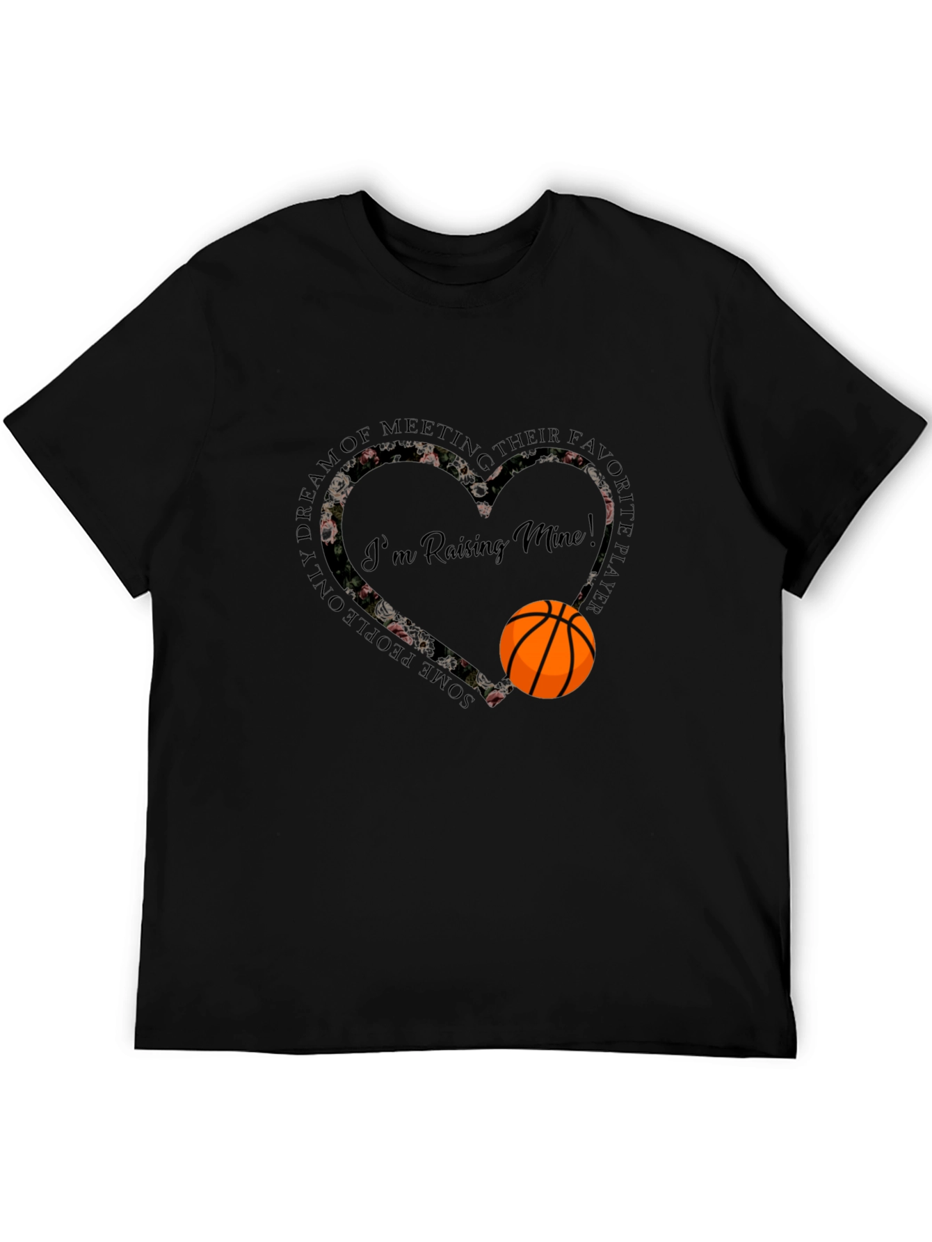 Basketball Mom Graphic Tee - Raising Mine!