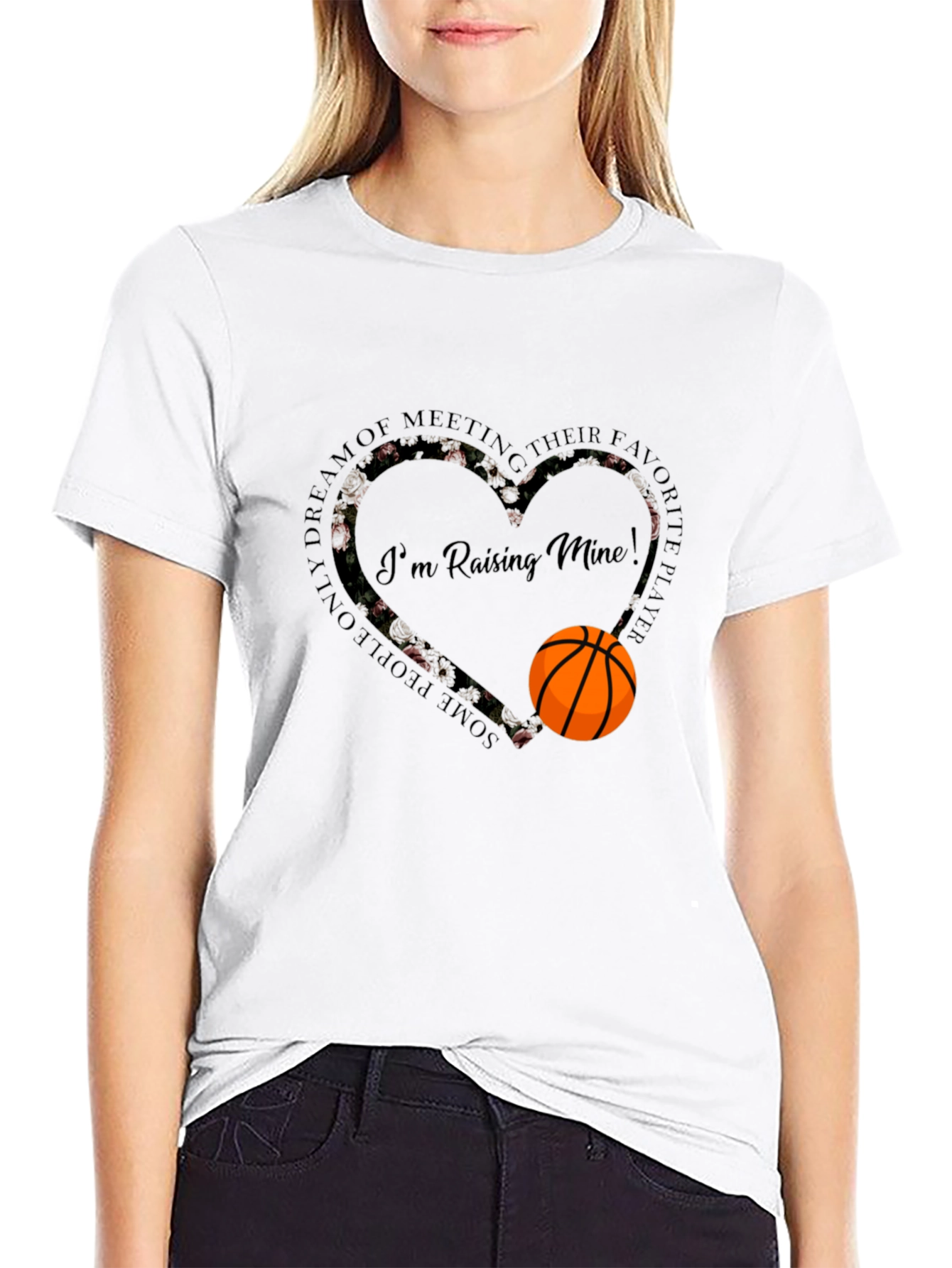 Basketball Mom Graphic Tee - Raising Mine!