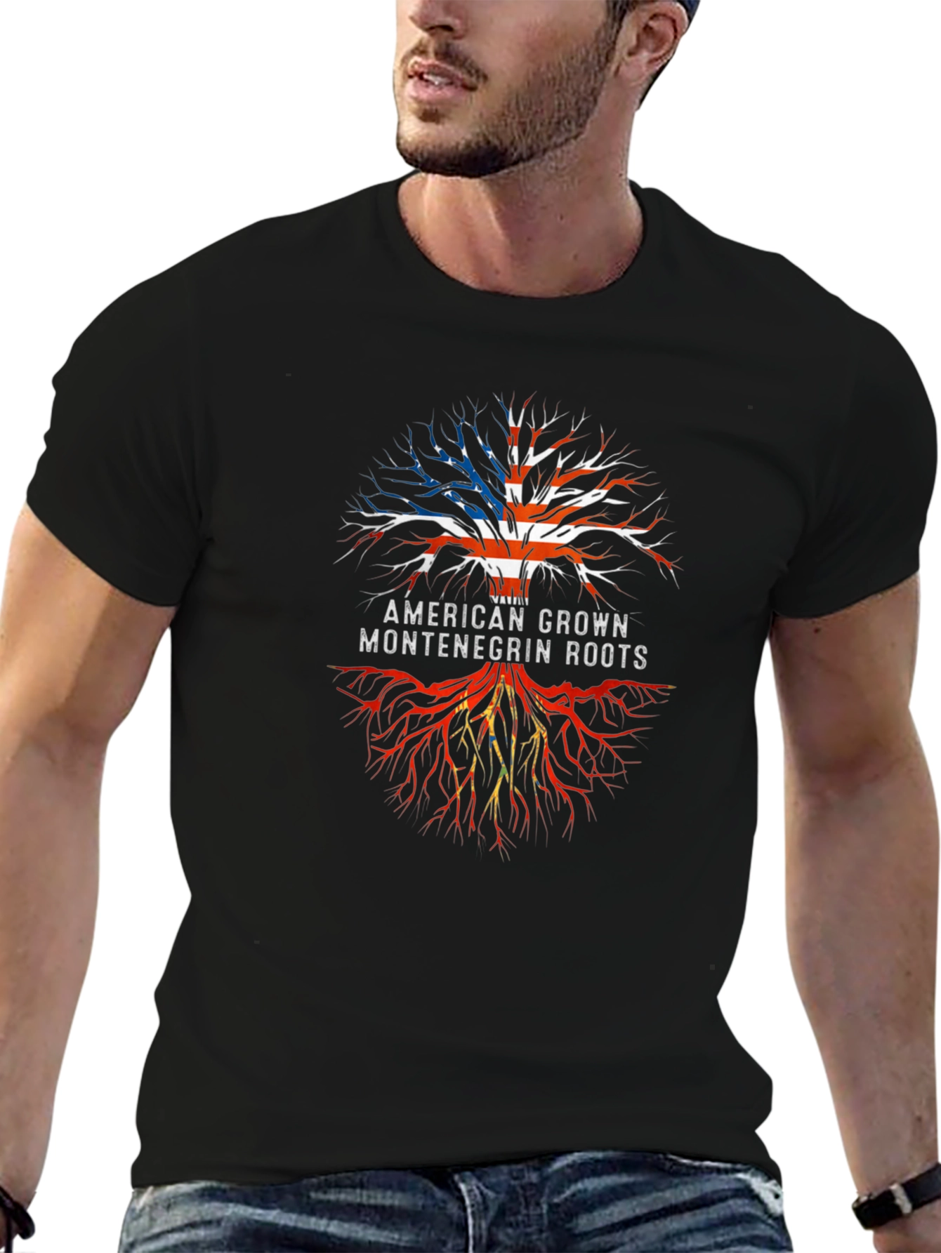American Grown Montenegrin Roots T-Shirt