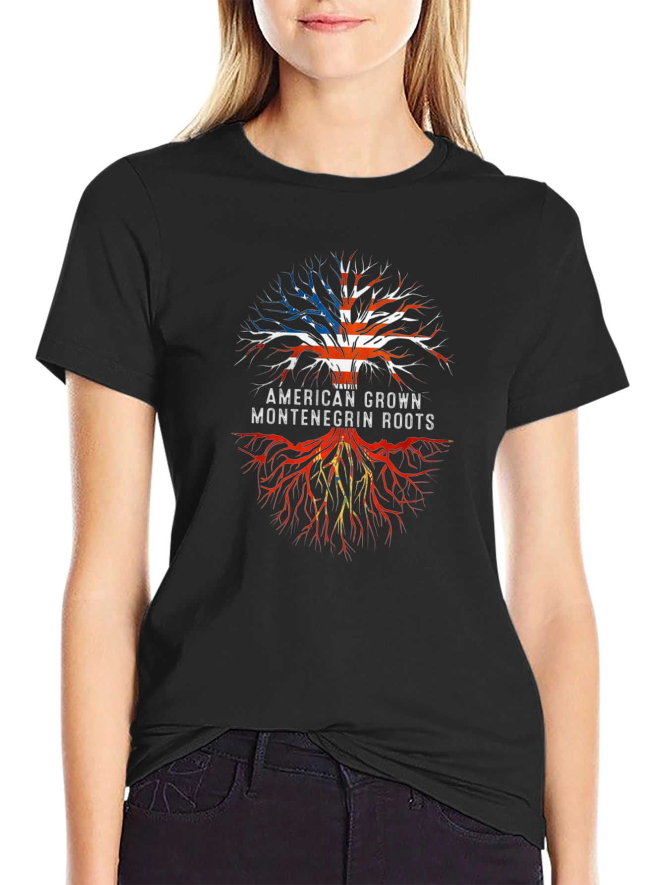 American Grown Montenegrin Roots T-Shirt