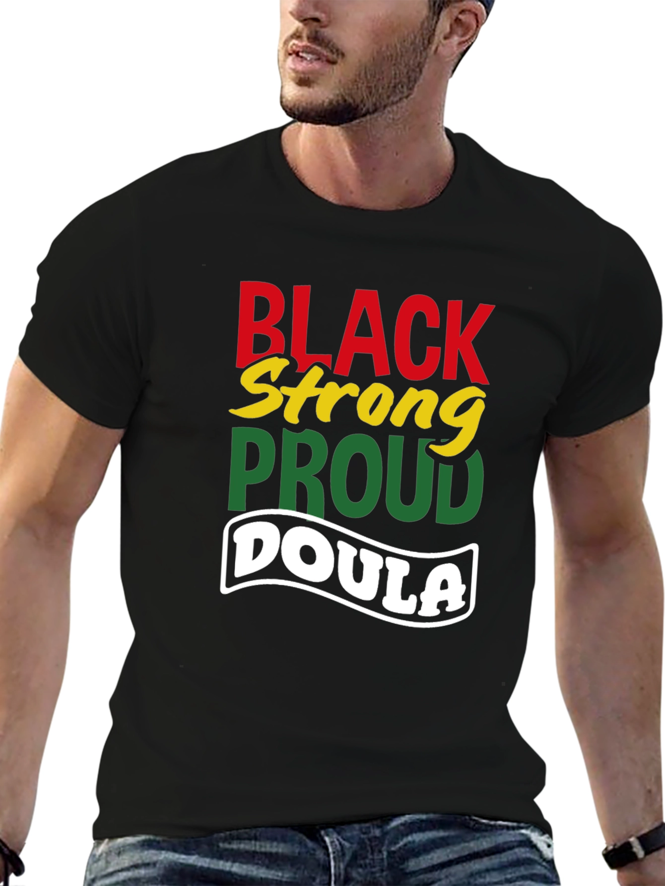 Black Strong Proud Doula T-Shirt