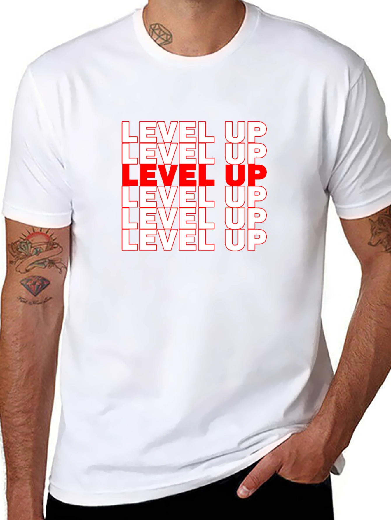 Level Up Graphic Tee - Black