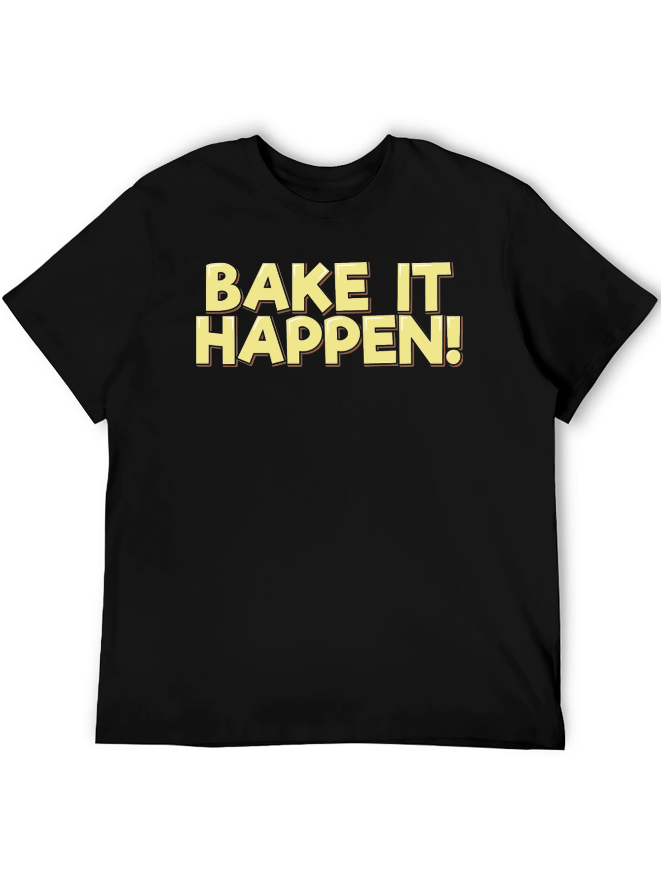 Bake It Happen! Black Graphic Tee