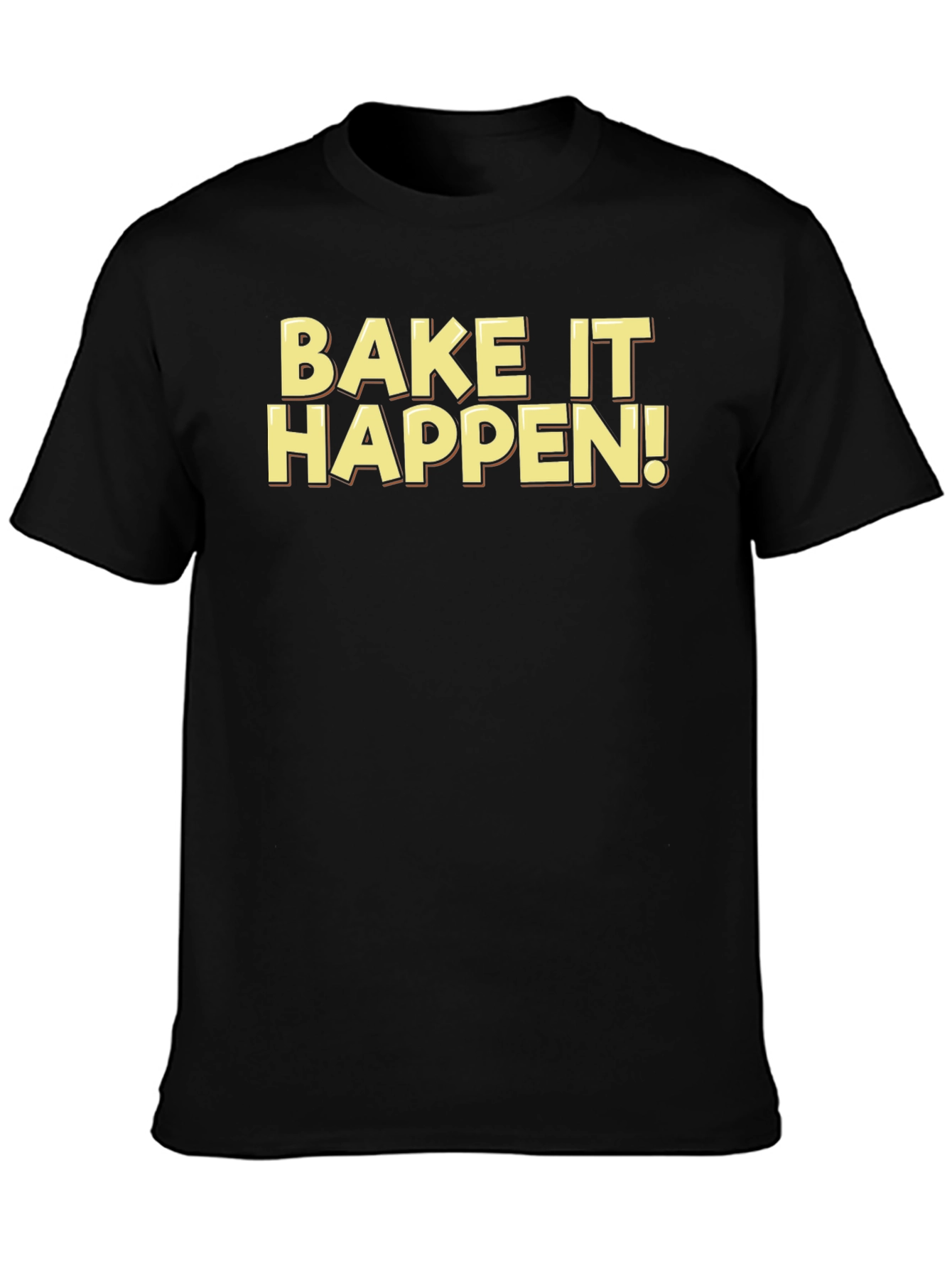 Bake It Happen! Black Graphic Tee