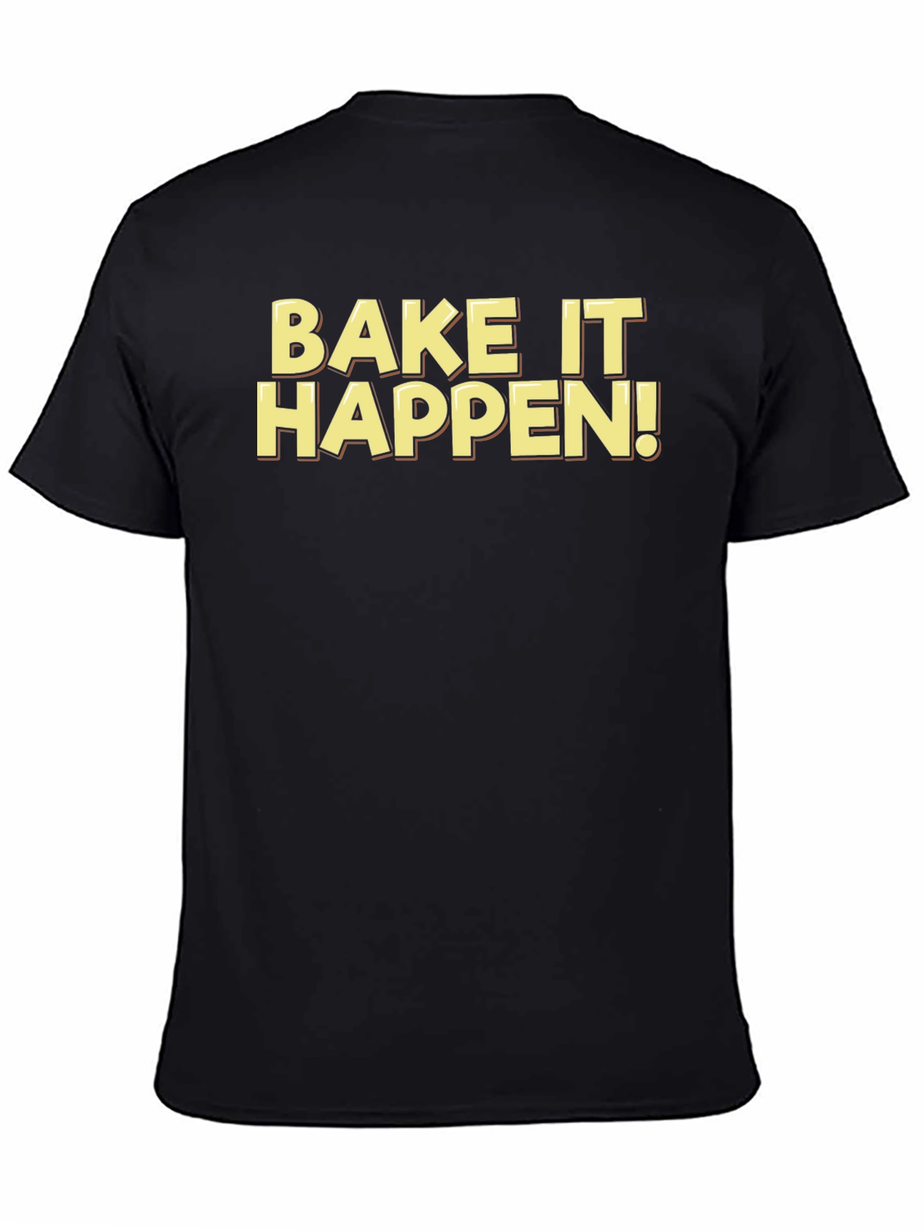 Bake It Happen! Black Graphic Tee