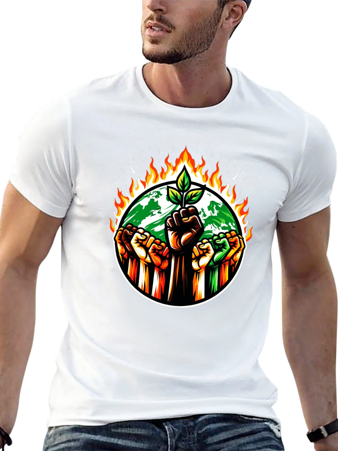 Eco Awareness Graphic T-Shirt - Save the Planet!
