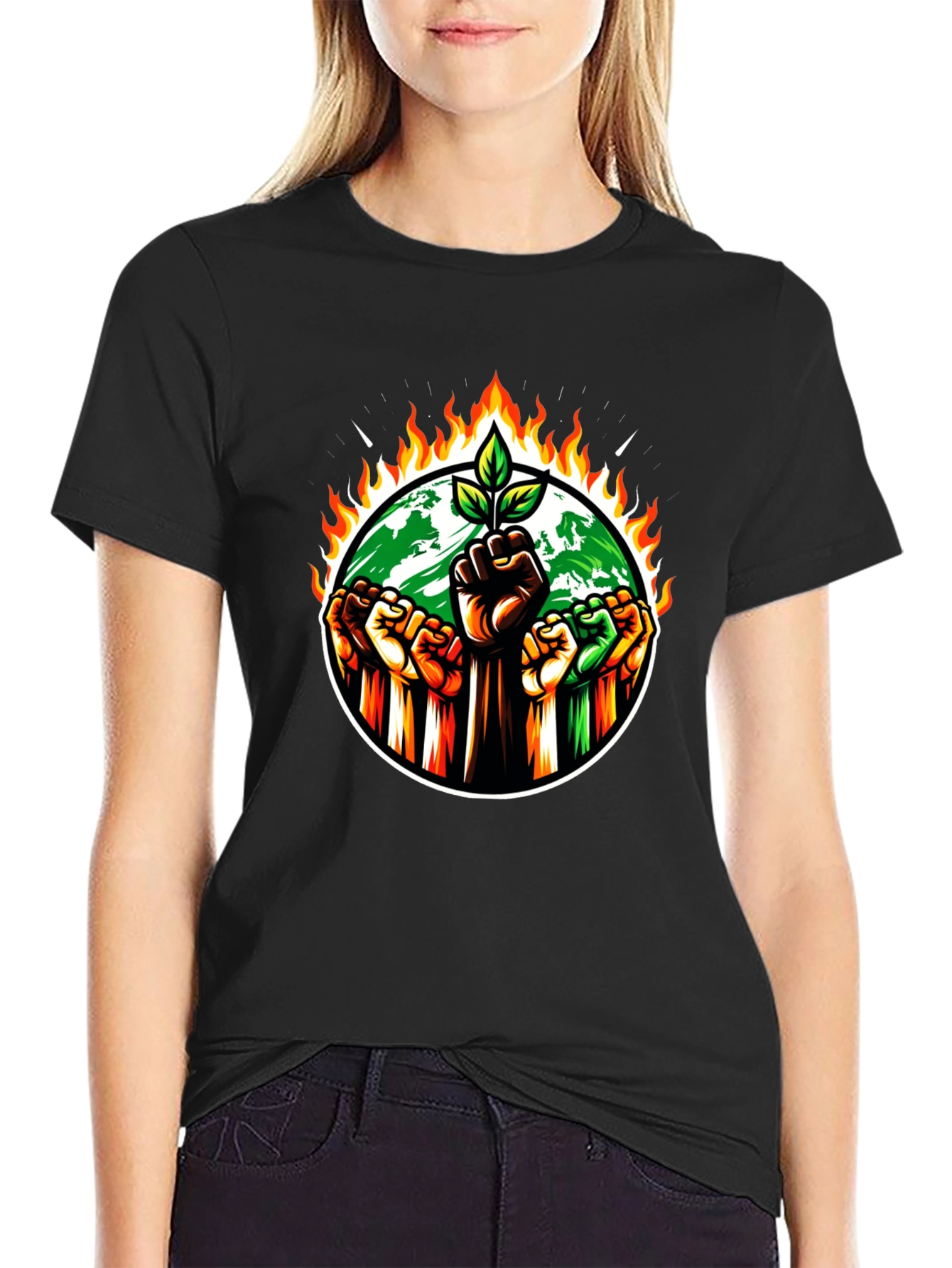 Eco Awareness Graphic T-Shirt - Save the Planet!