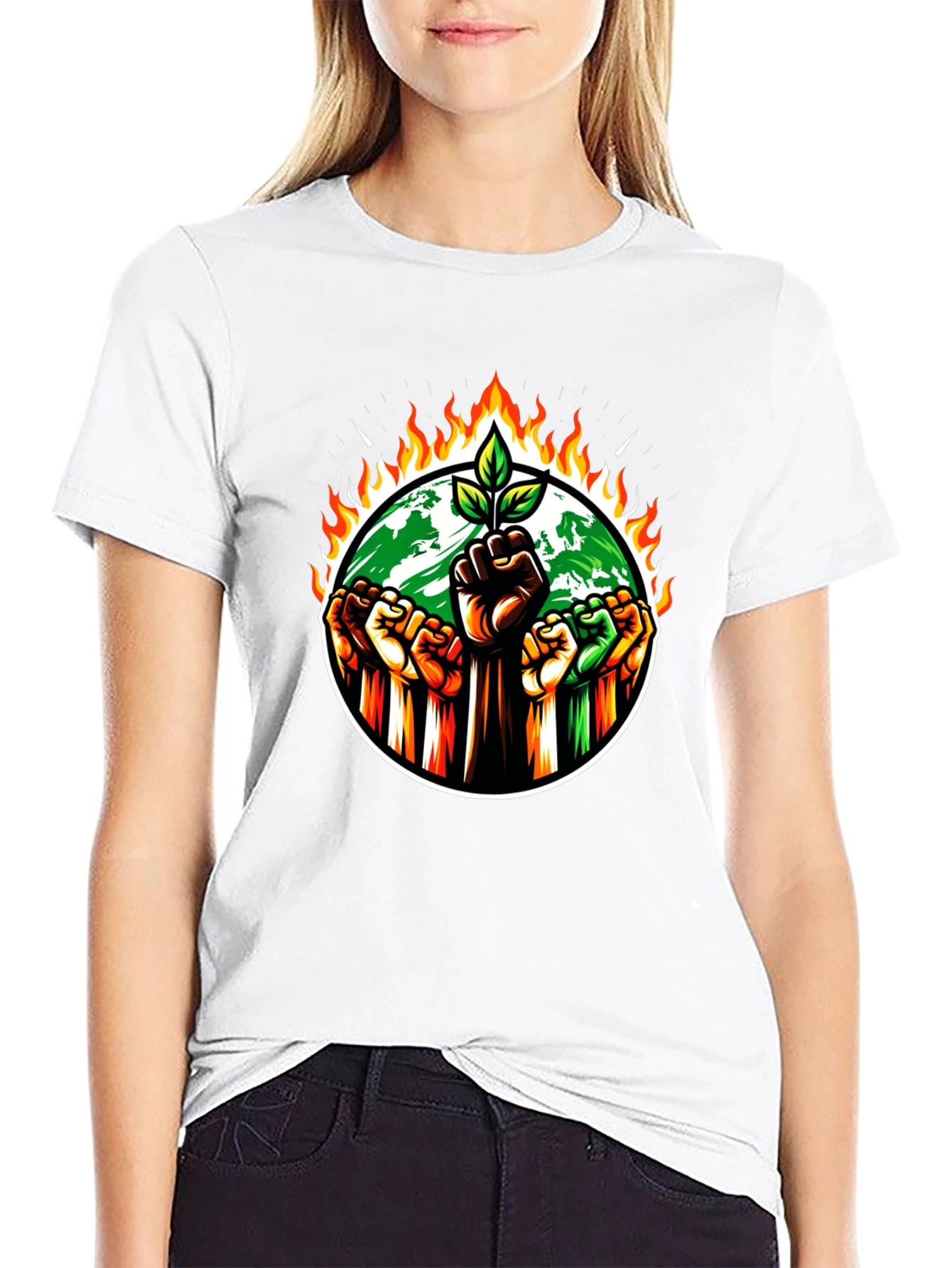 Eco Awareness Graphic T-Shirt - Save the Planet!
