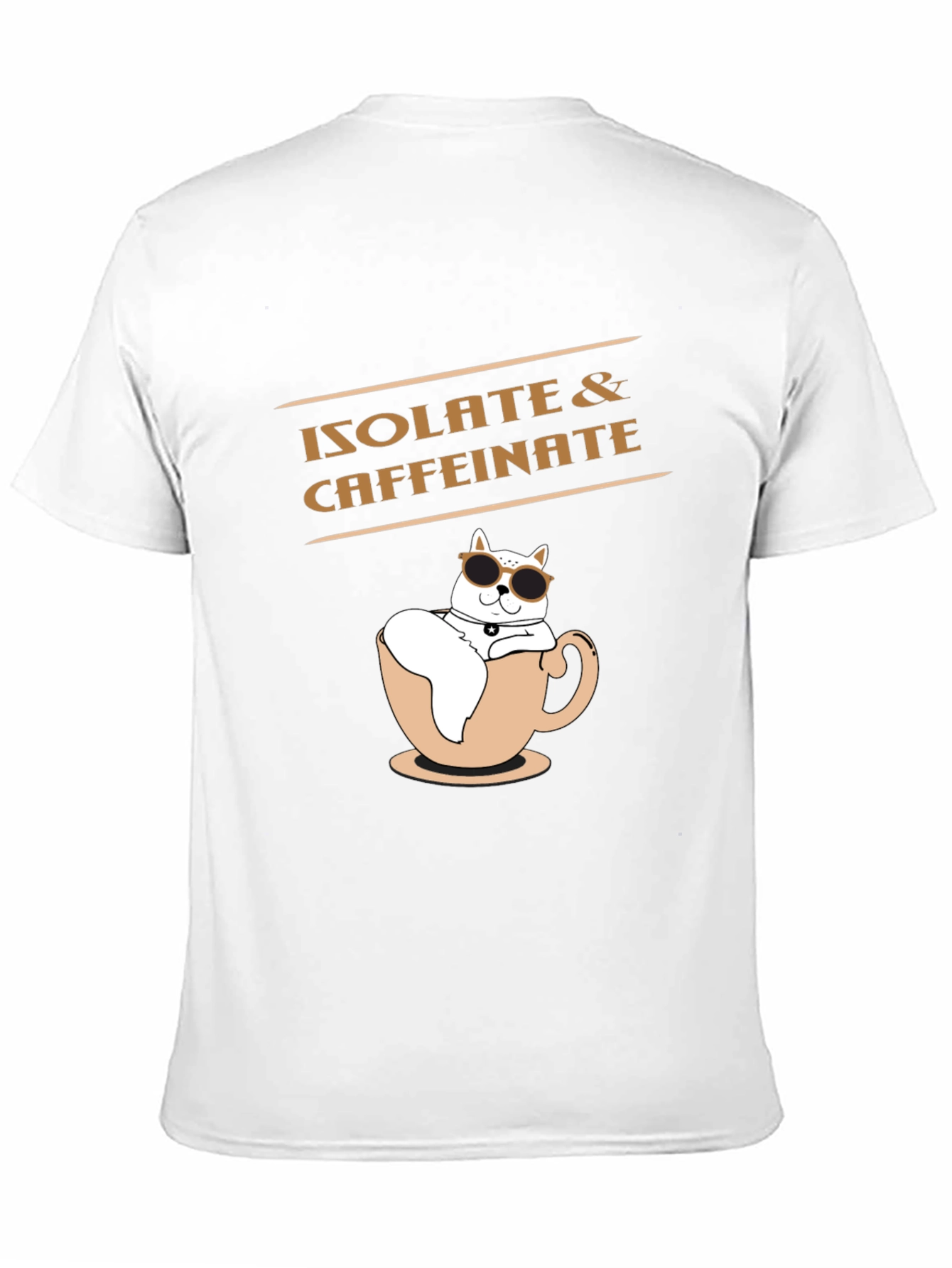 Isolate & Caffeinate Black T-Shirt
