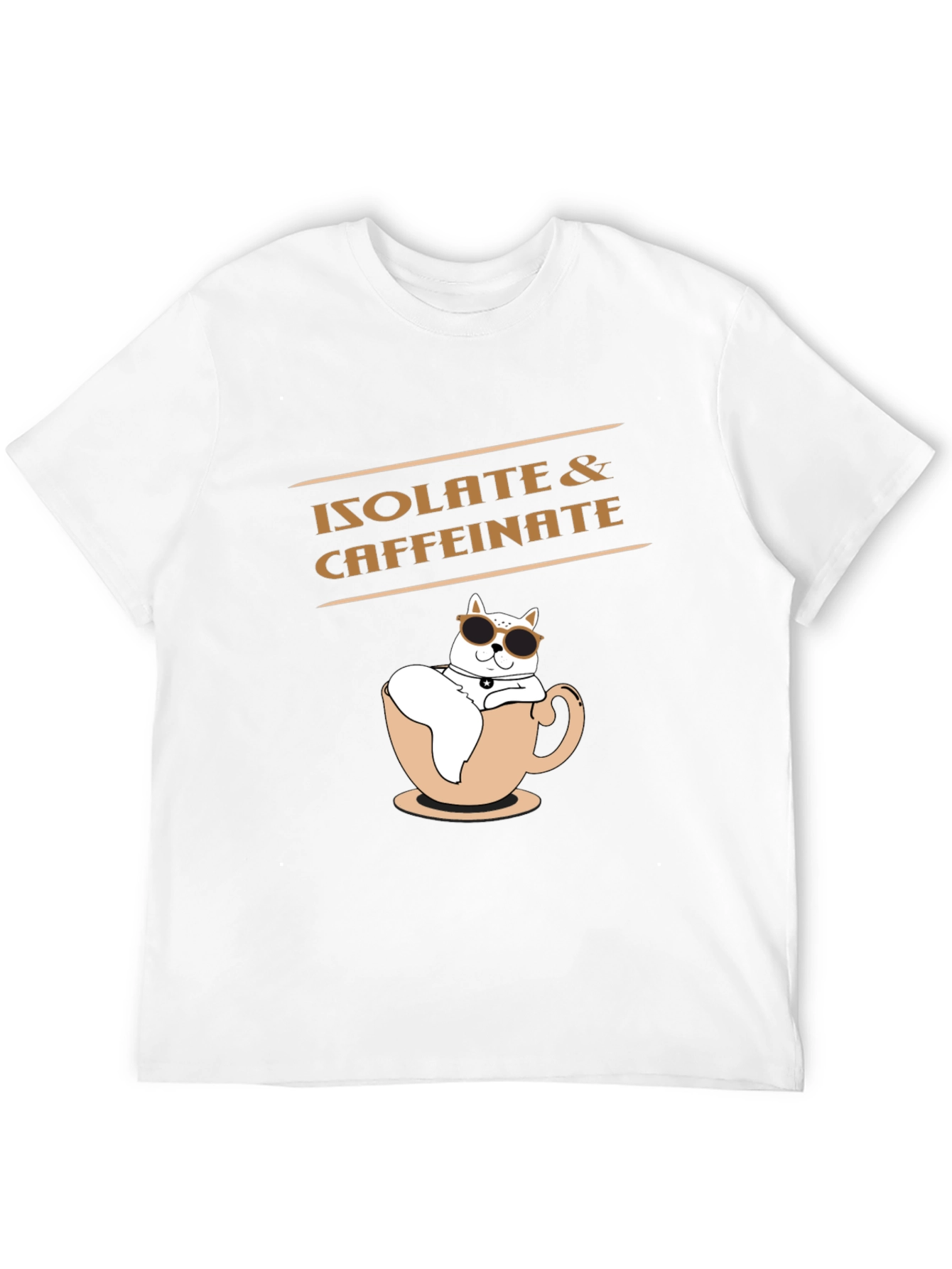 Isolate & Caffeinate Black T-Shirt